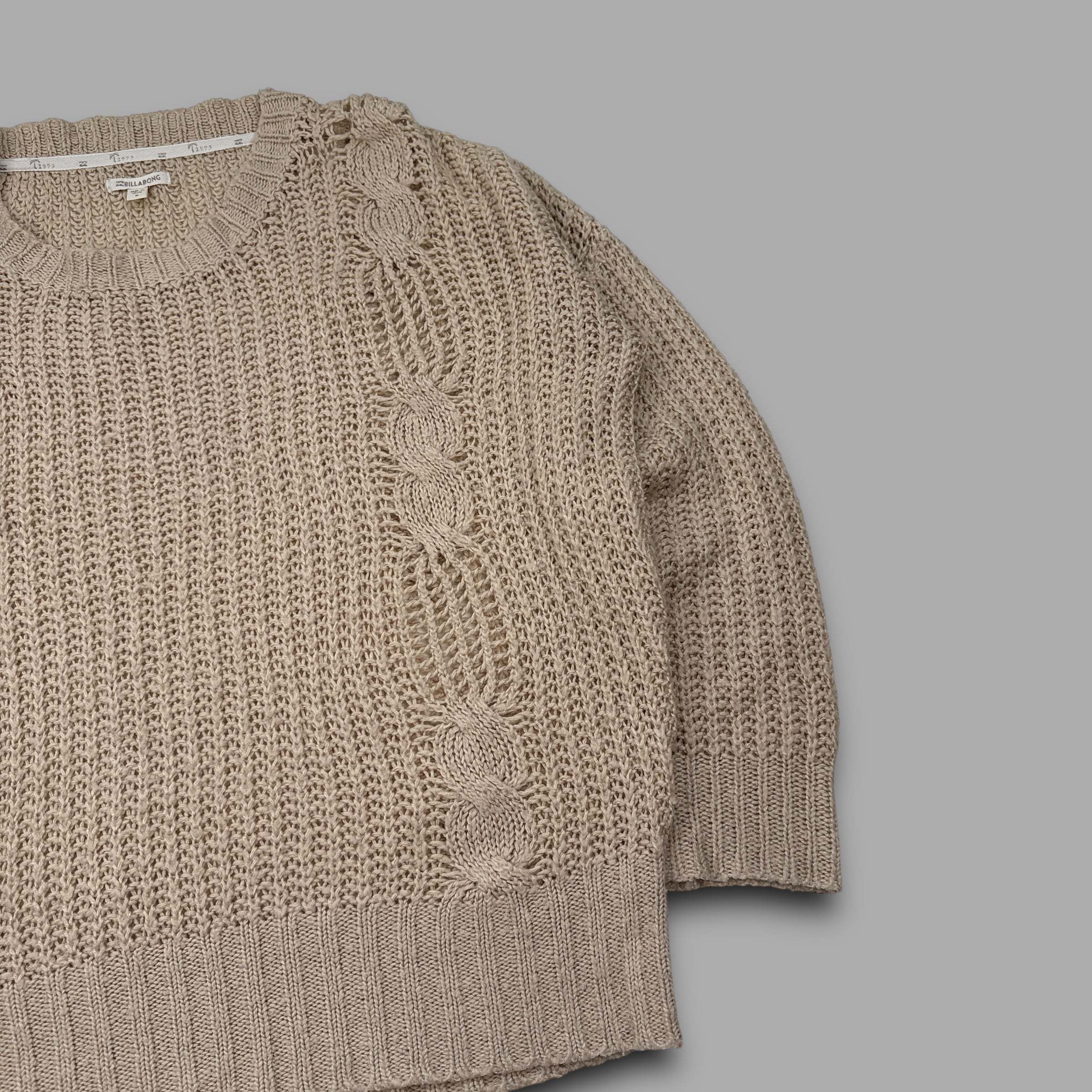 Billabong 2000's pullover knit sweatshirt (M)