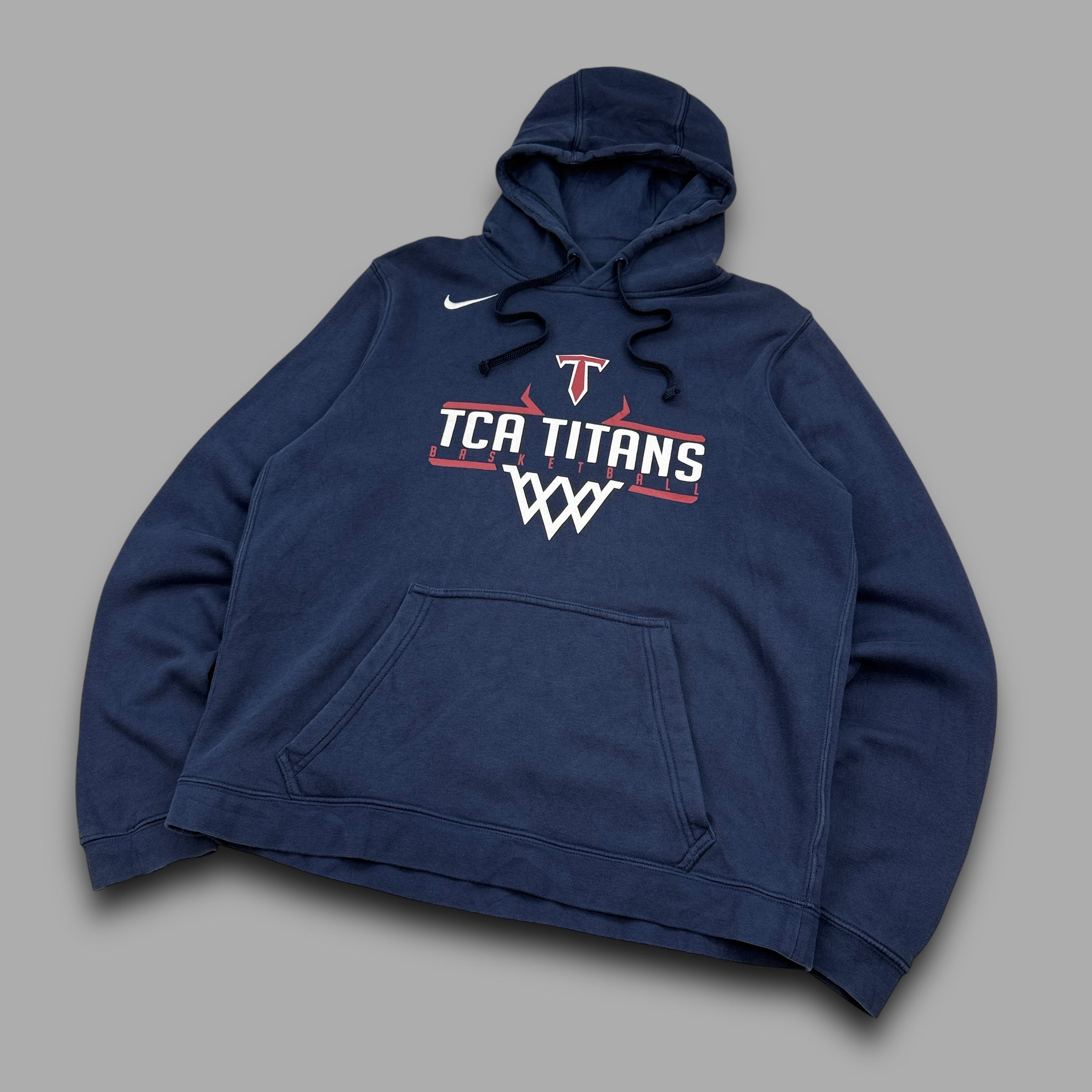 Nike 2000's graphic pullover basketball hoodie (S)