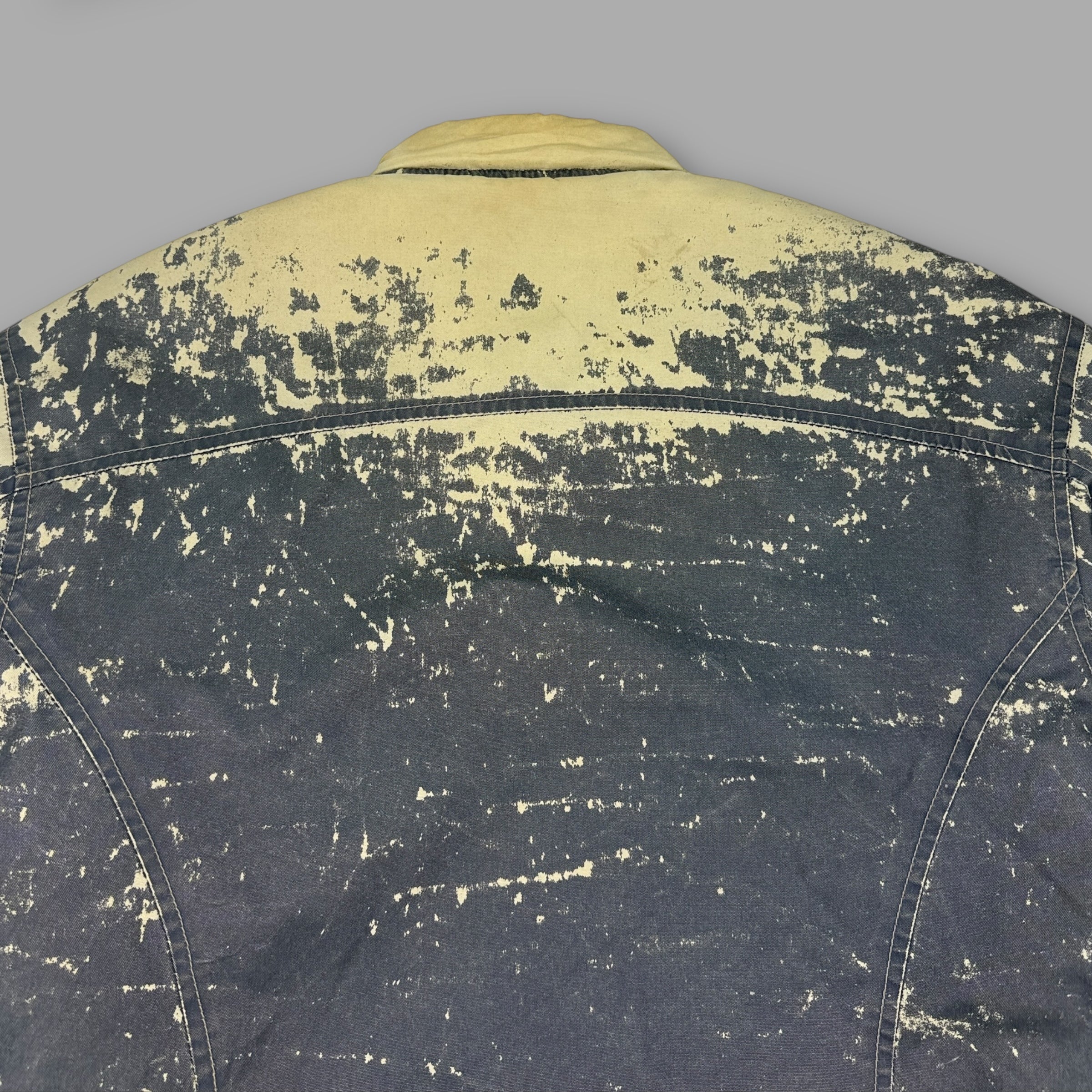 G-star 2000's technical distressed padded zip up quilted jacket (L)