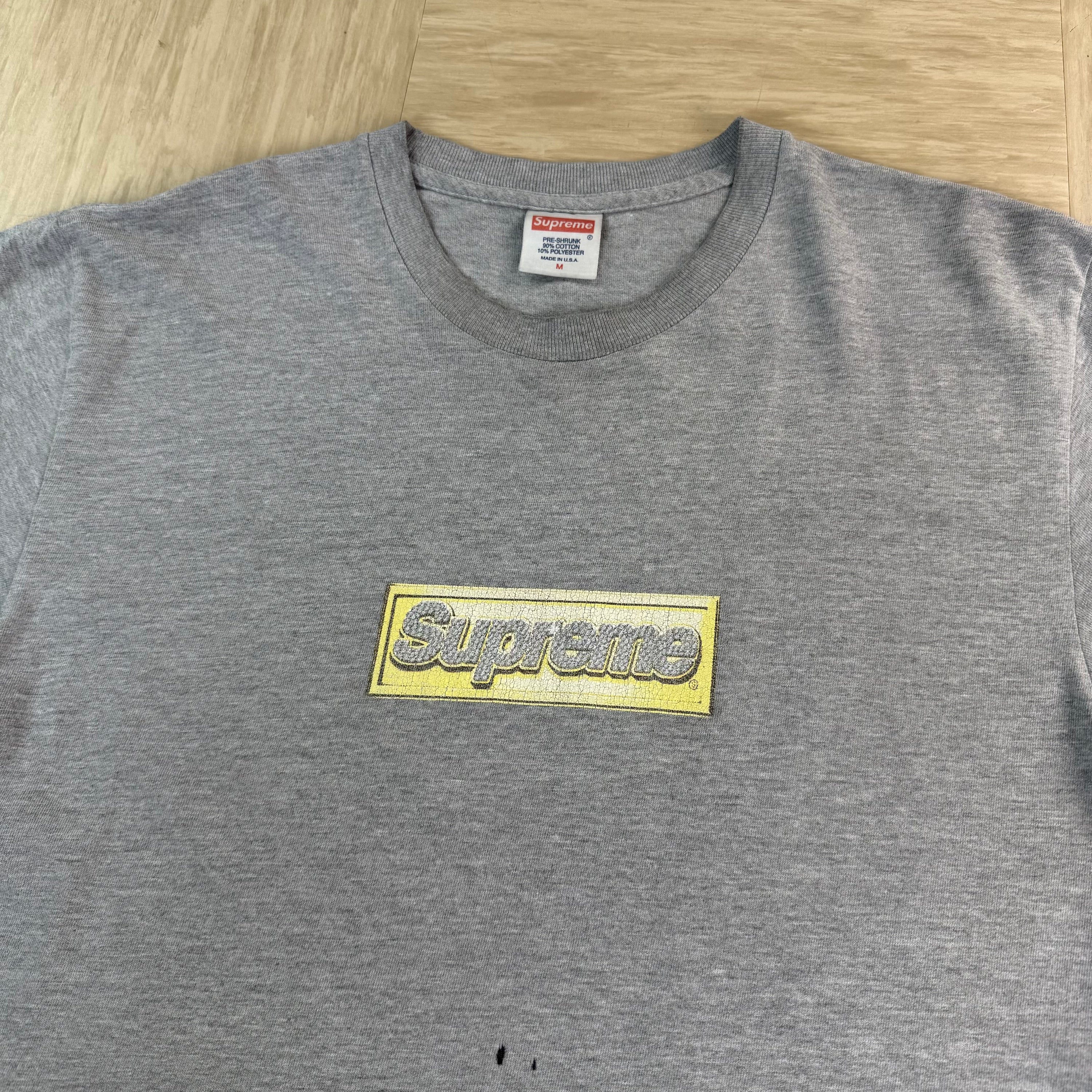 Supreme 2013 graphic bling box logo spellout tee (M)