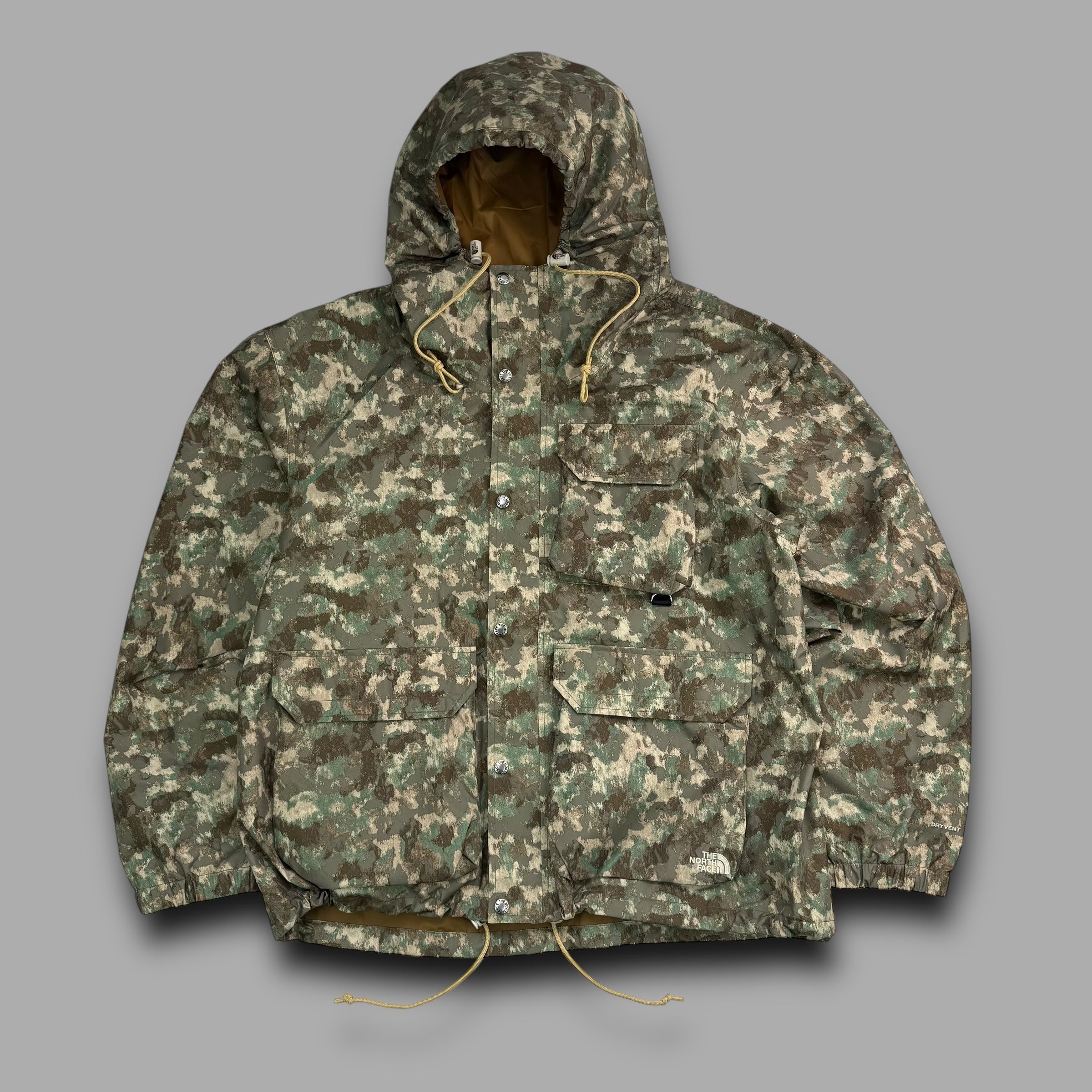 The north face 2023 technical multi-pocket camo shell jacket (XL)