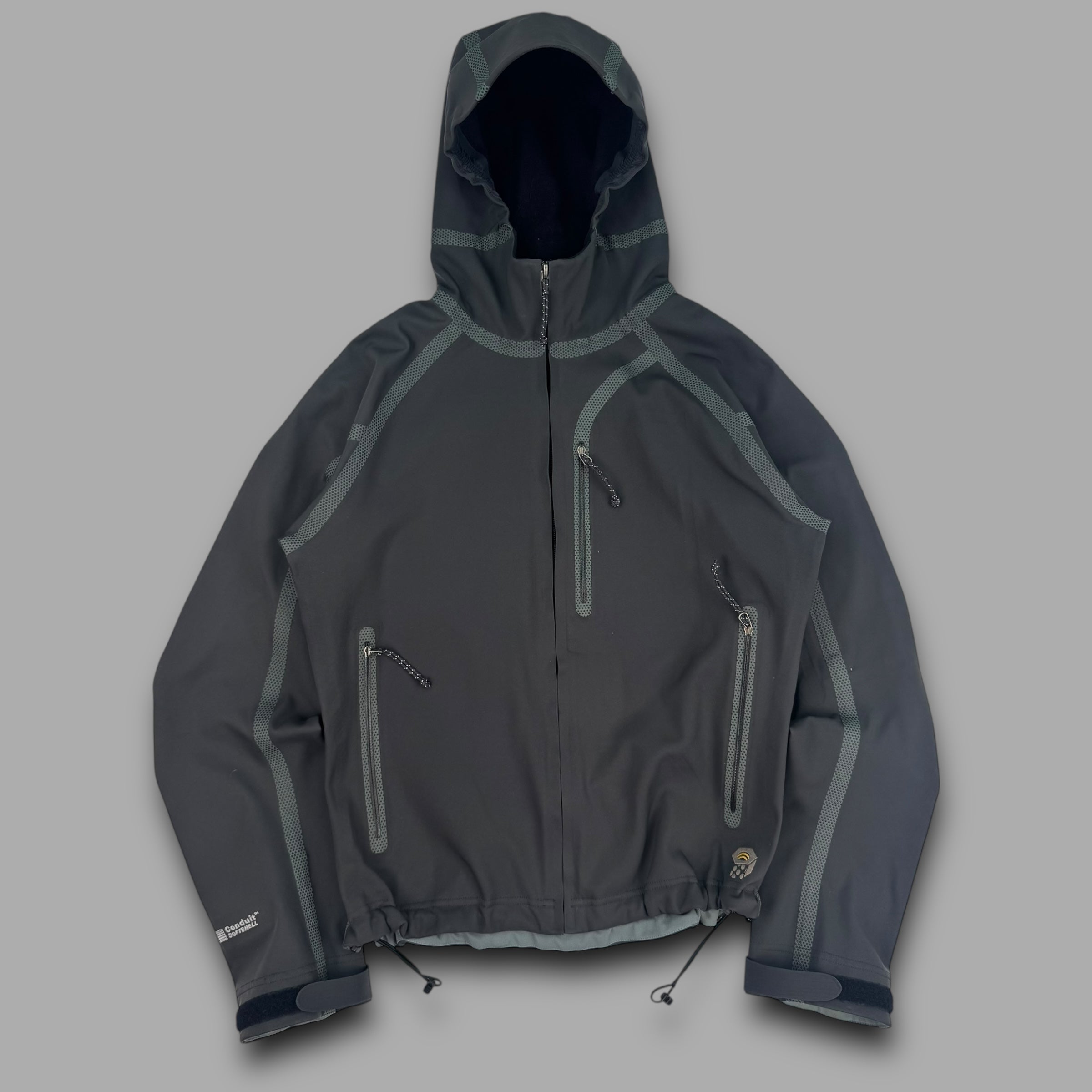 Mountain hardwear 2000's conduit taped seams nylon softshell jacket (S)