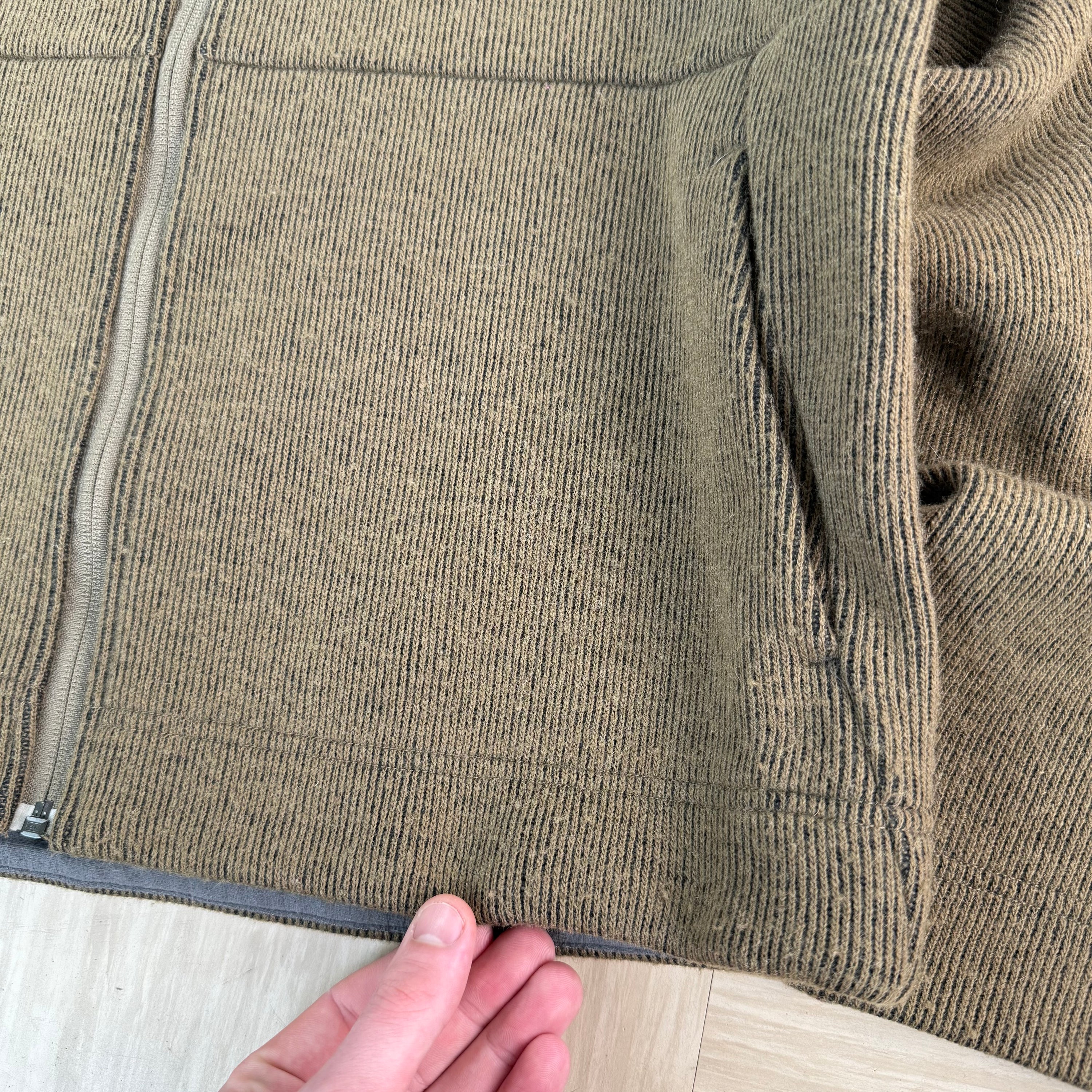 Salomon 2006 technical panelled zip up ribbed hoodie (M)