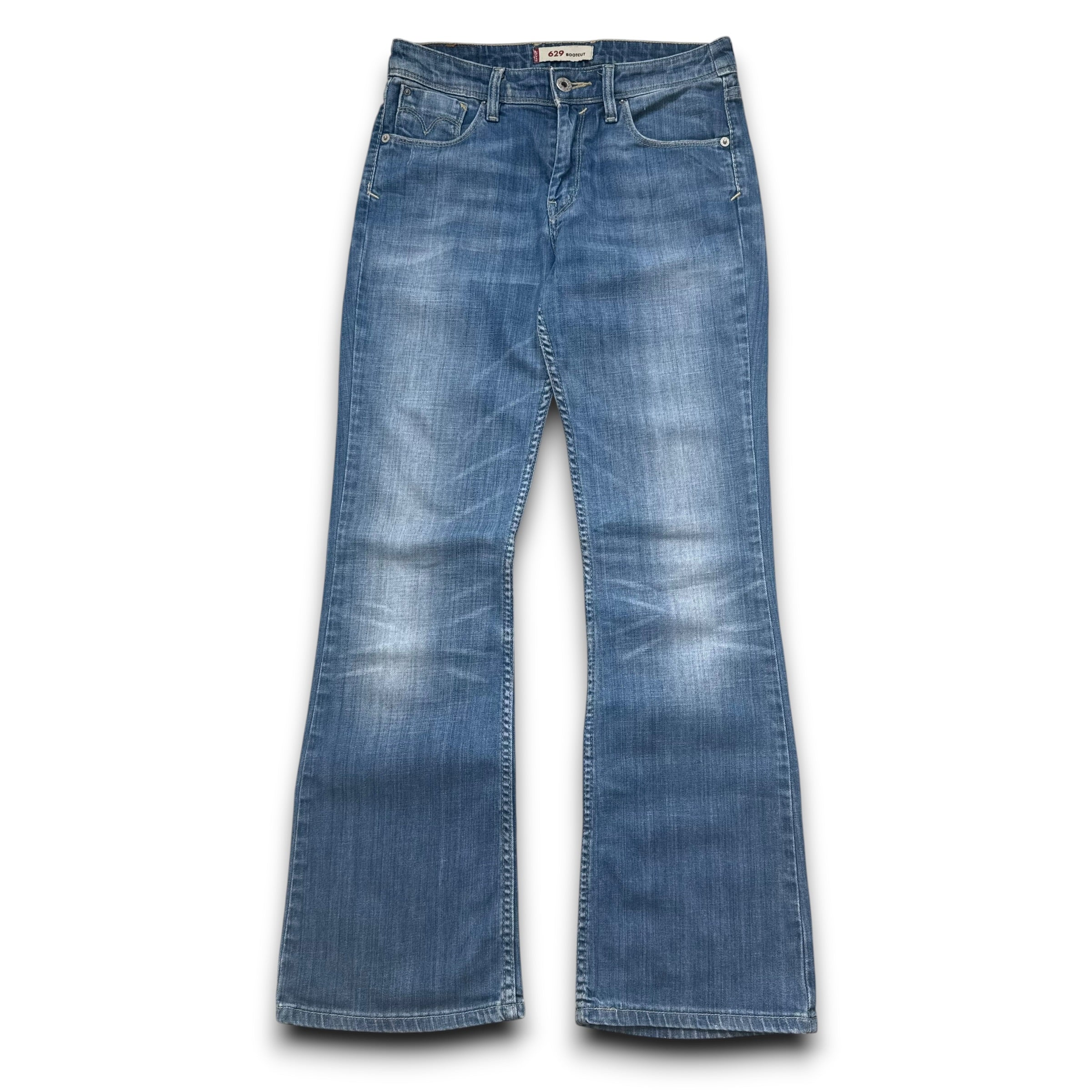 Levi's 629 2000's faded washed denim bootcut jeans (XS)
