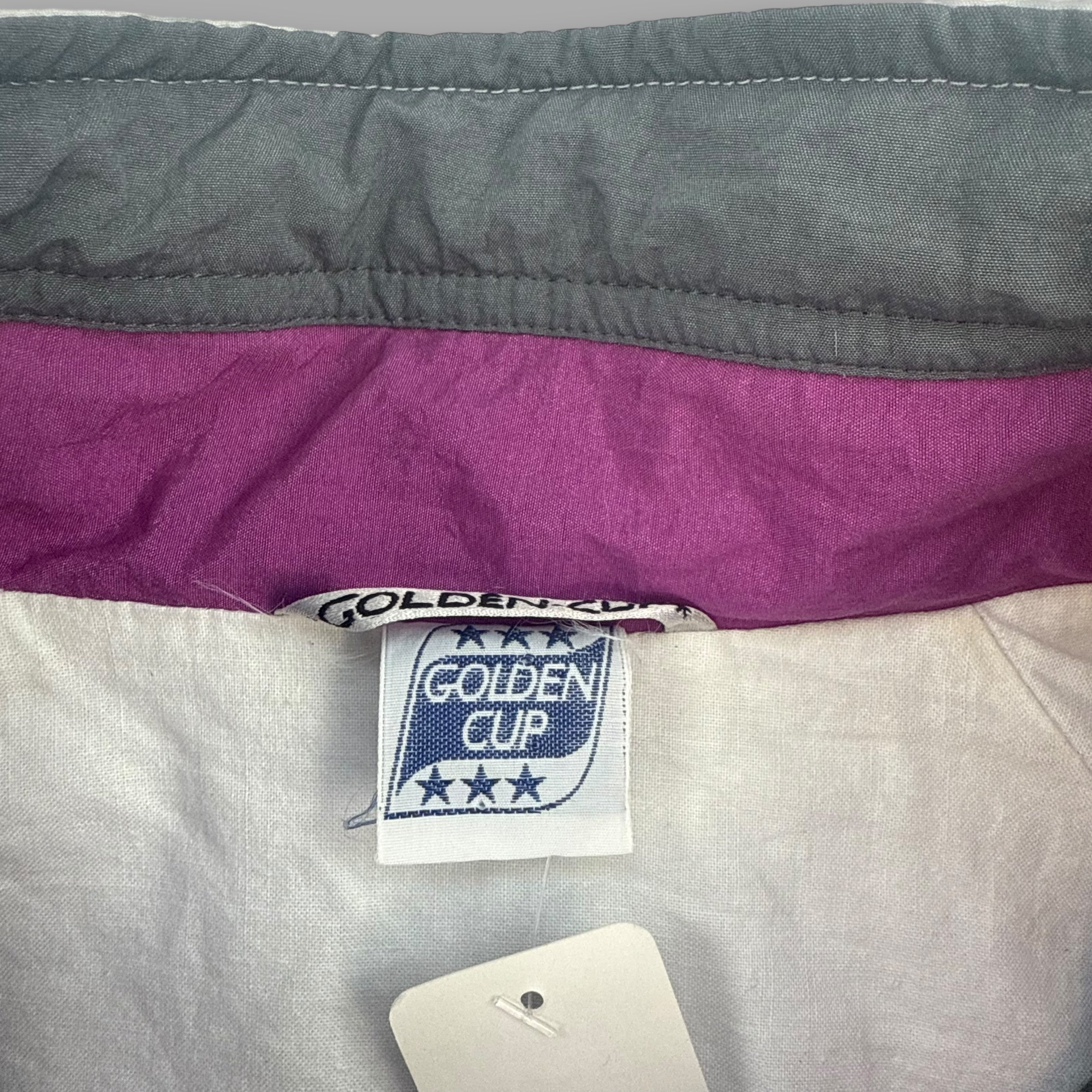 Golden cup 1990's boxy fit zip-up windbreaker (XL)
