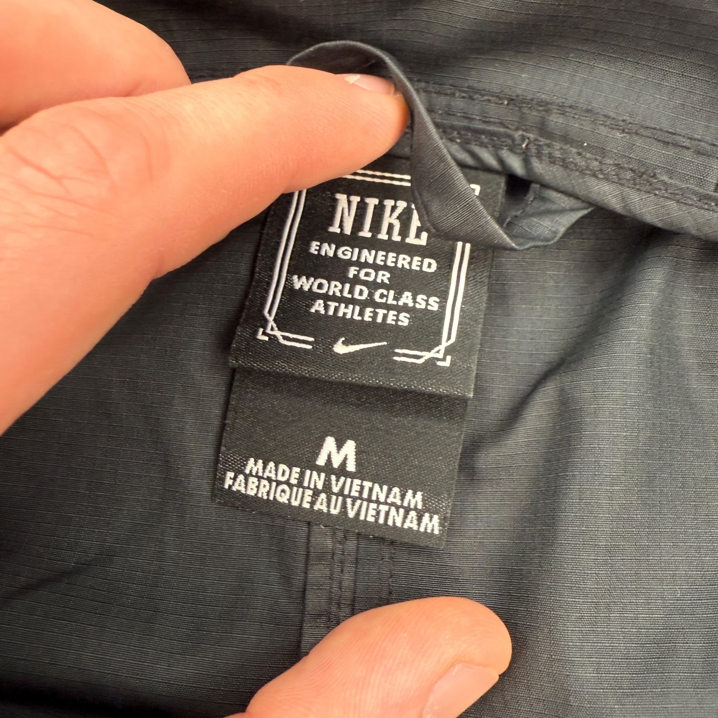 Nike 2000's technical nylon multi-pocket parka jacket (M)