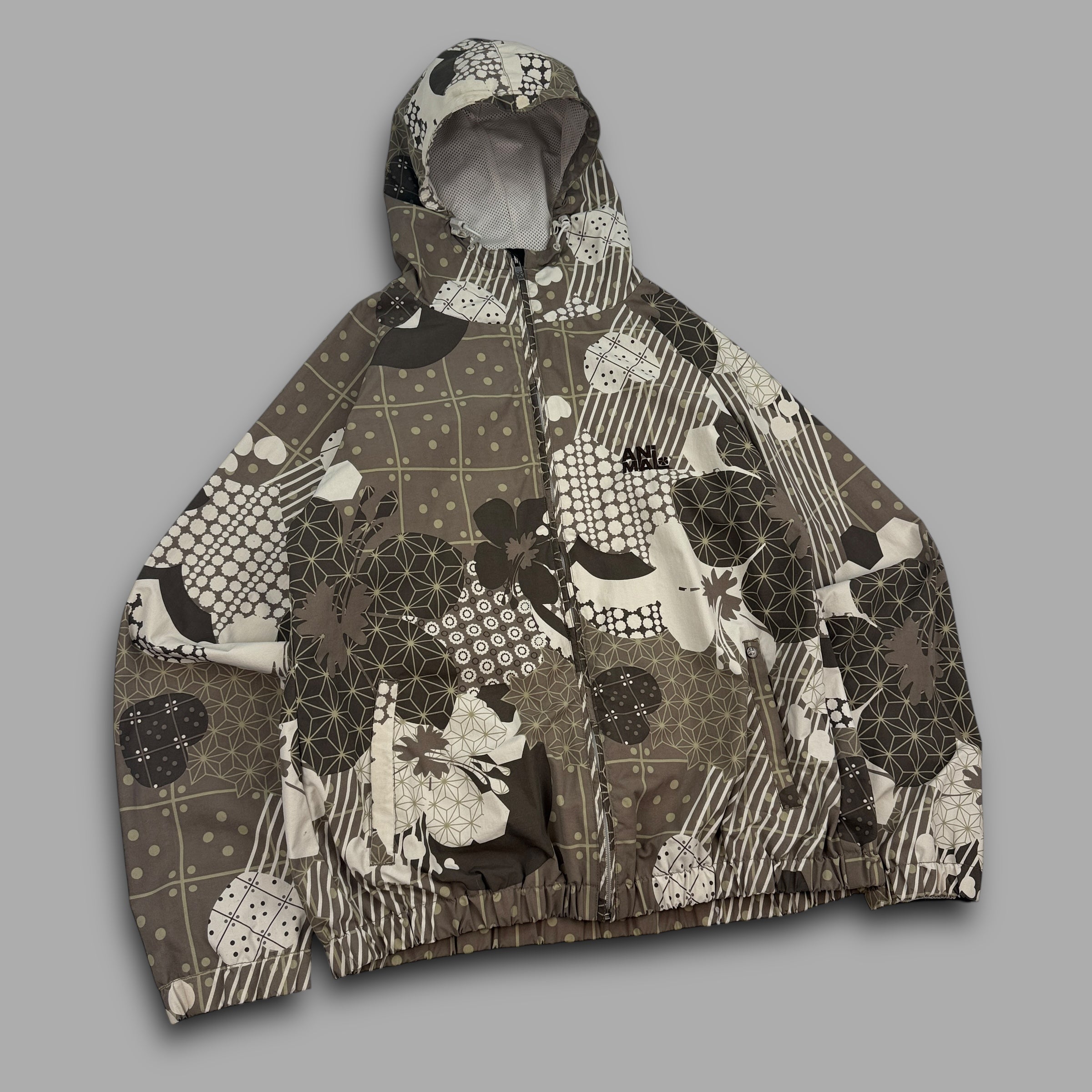 Animal 2000's technical zip-up monogram softshell (L) wms