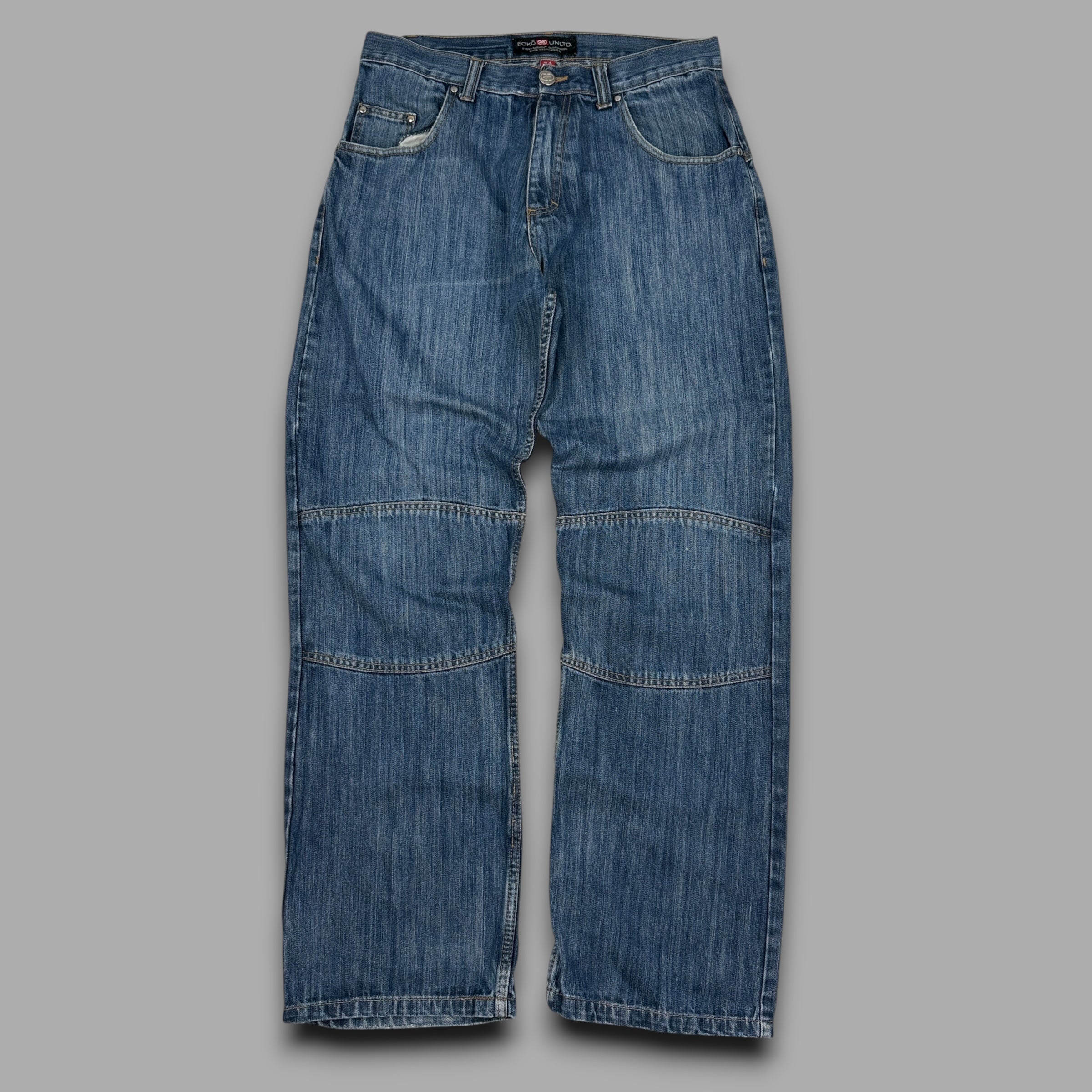 Ecko 2000's baggy denim carpenter style trousers (M-L)
