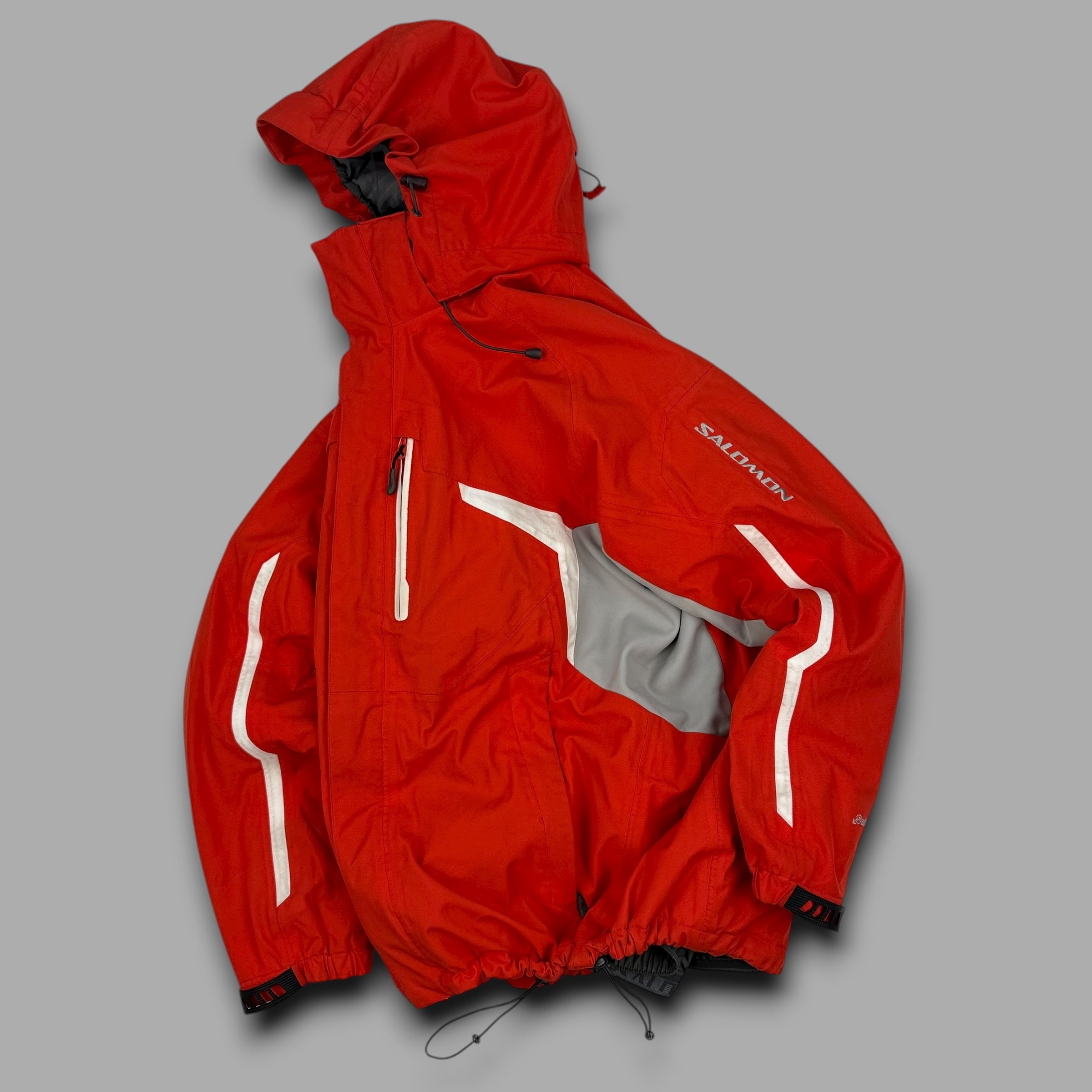 Salomon 2007 technical multi-pocket recco clima-pro storm ski jacket (M)