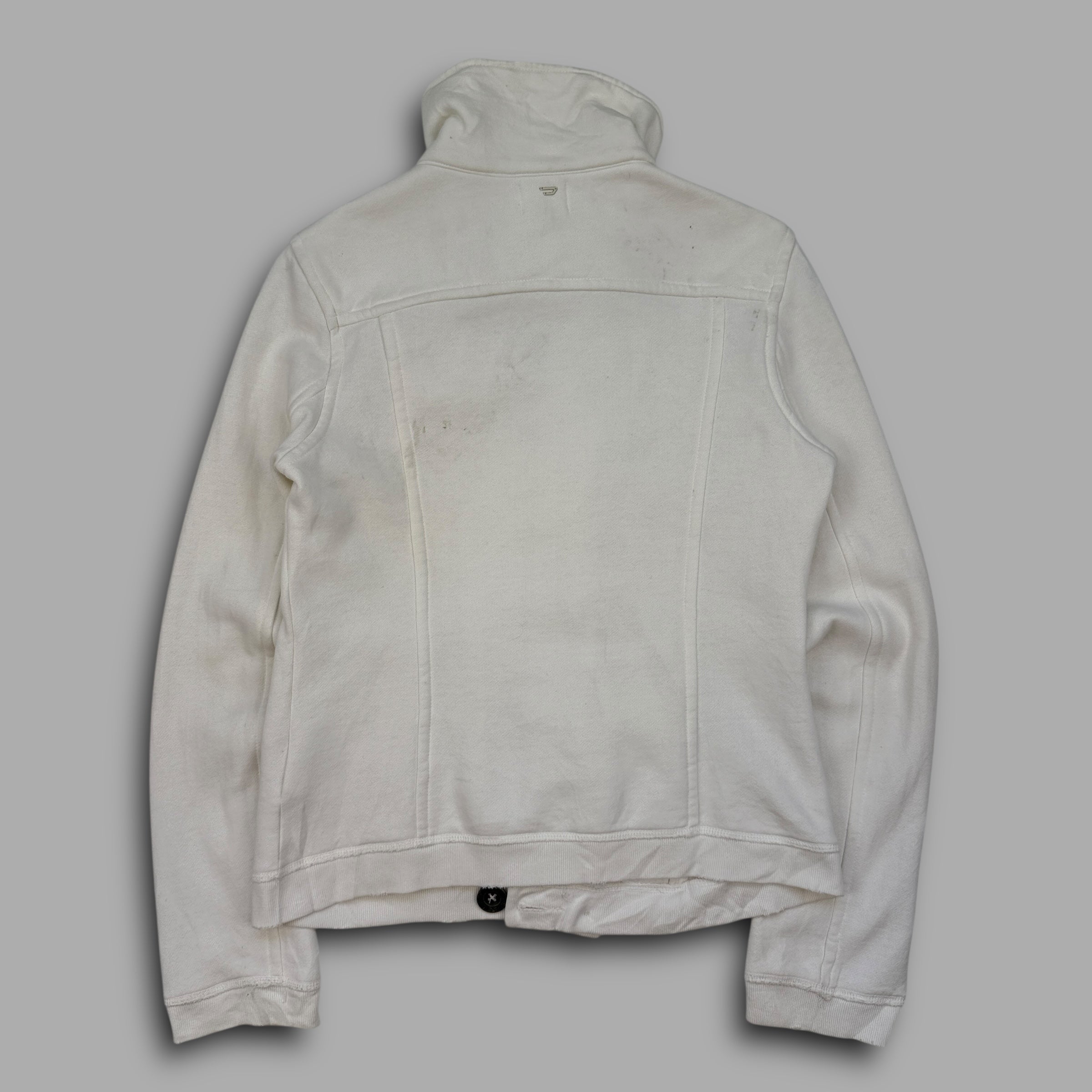 Diesel 2000’s asymmetrical button-up cotton jacket (M)