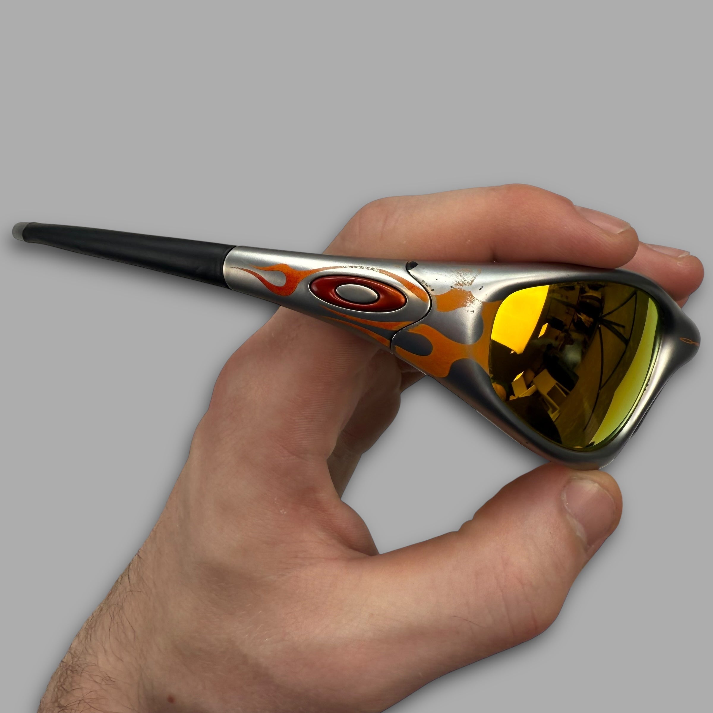 Oakley 1999 straight jacket flame red iridium (OS)
