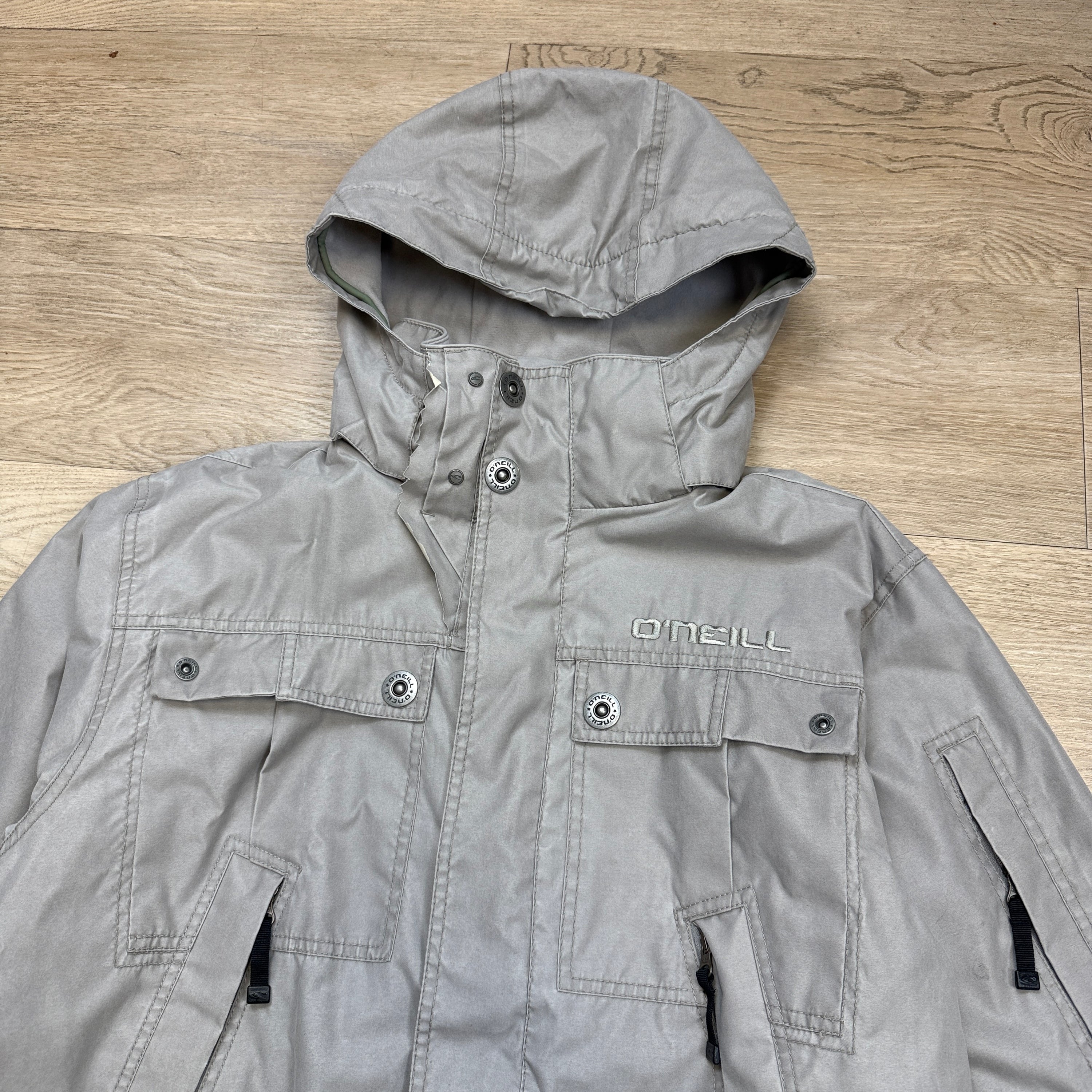 O'Neill 2000's technical multi-pocket vented parka ski jacket (XL)