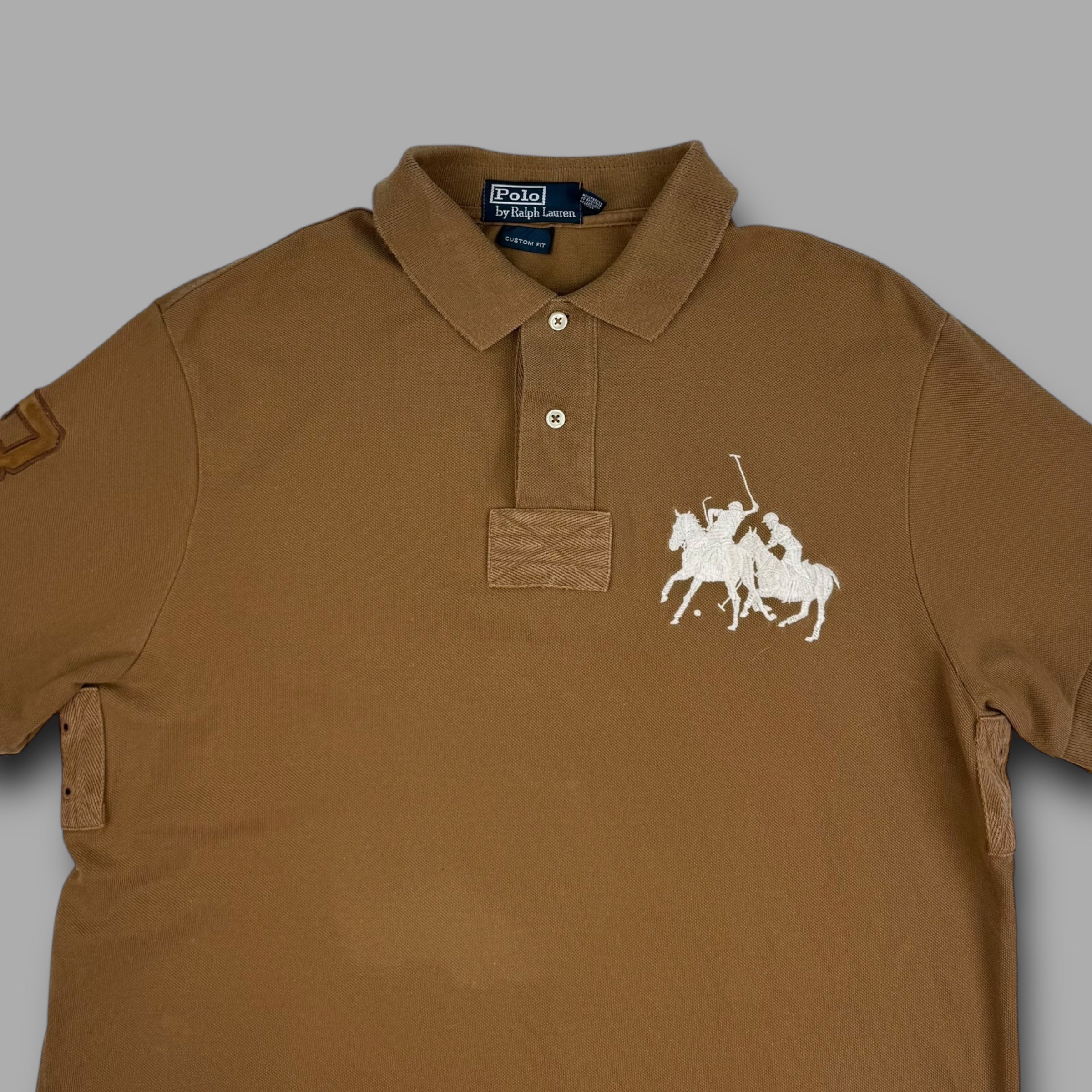 Ralph Lauren 2000's embroidered big pony polo shirt (L)