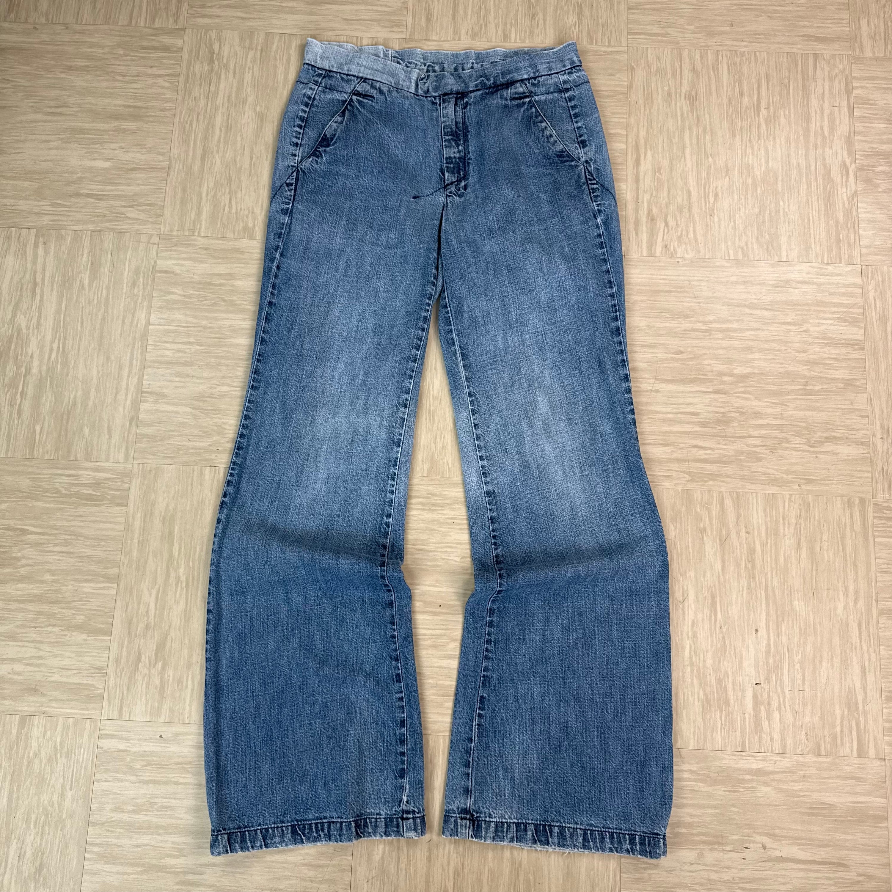 Diesel 2000's faded low waisted denim bootcut jeans (S)