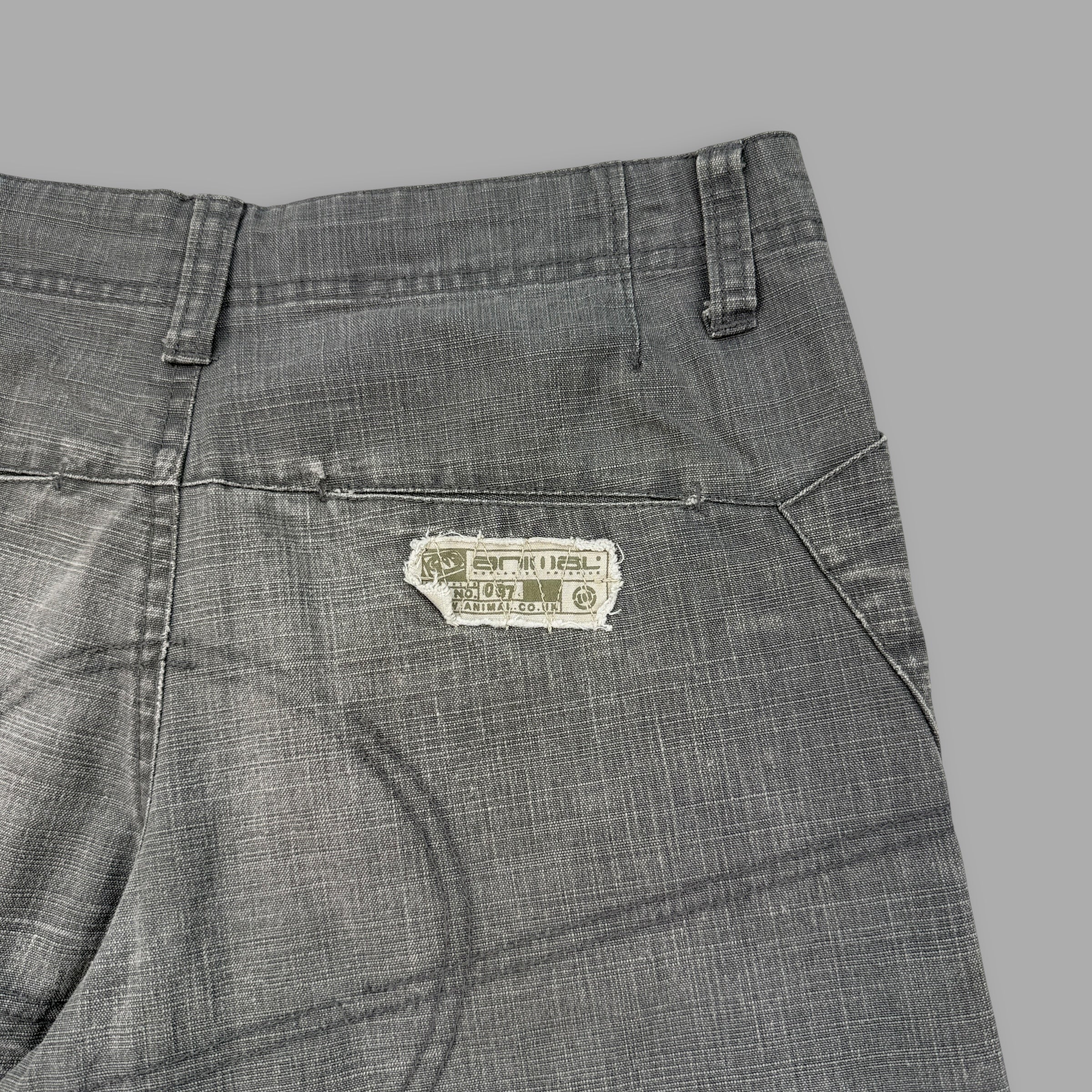 Animal 2000's wide leg baggy cargo shorts (S)
