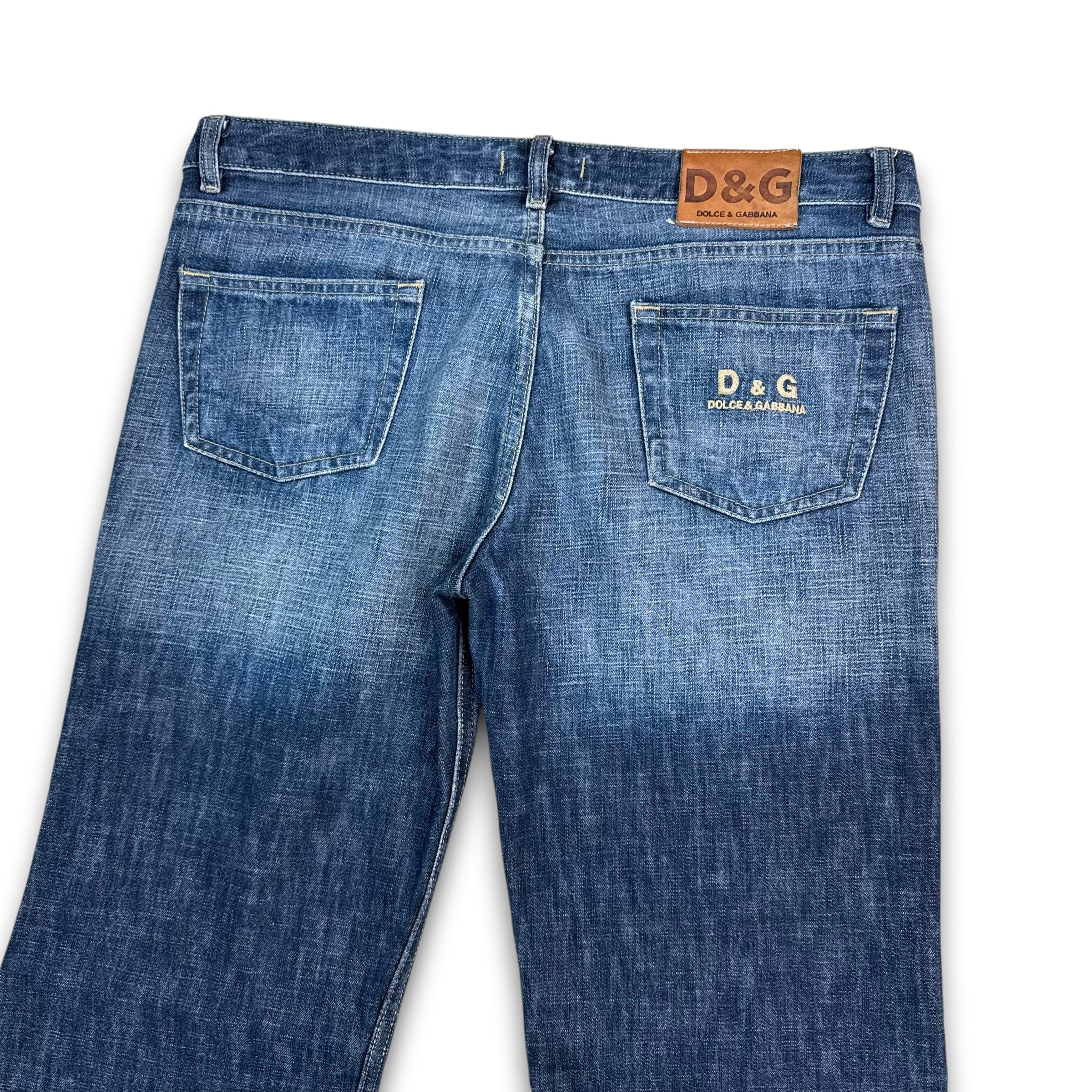 Dolce and gabbana 2000's relaxed denim bootcut jeans (M-L)