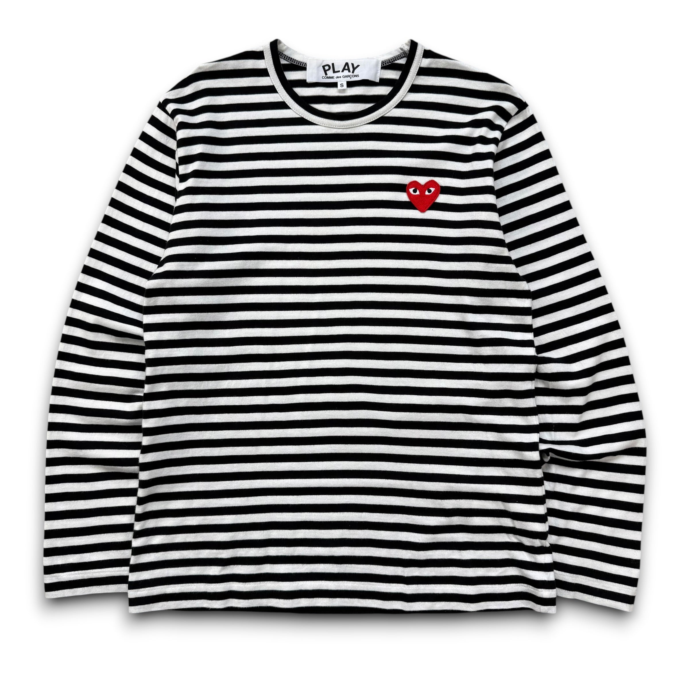 Comme des garçons 2000's horizontal stripe play long sleeve (S)