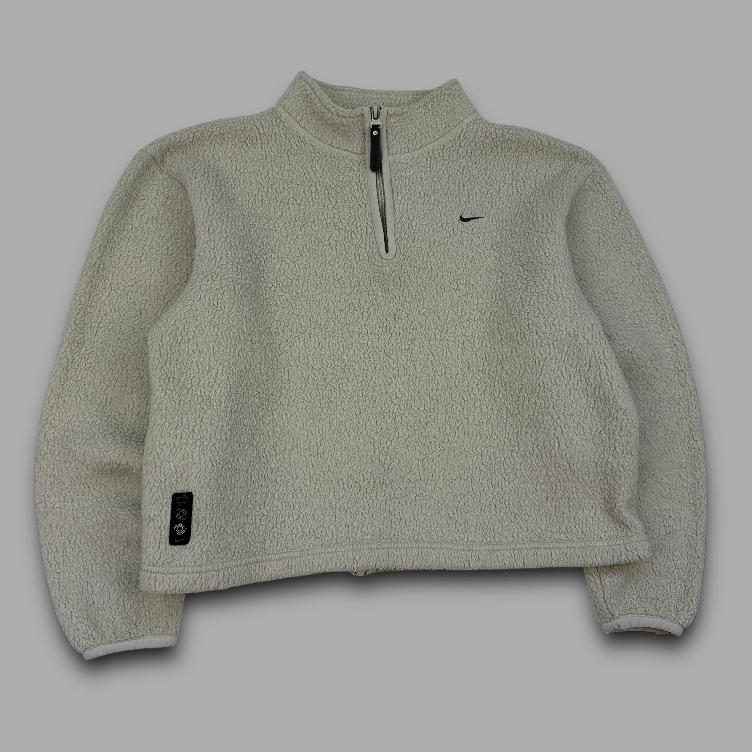 Nike 2000's cropped 1/4 pullover technical fleece (S)