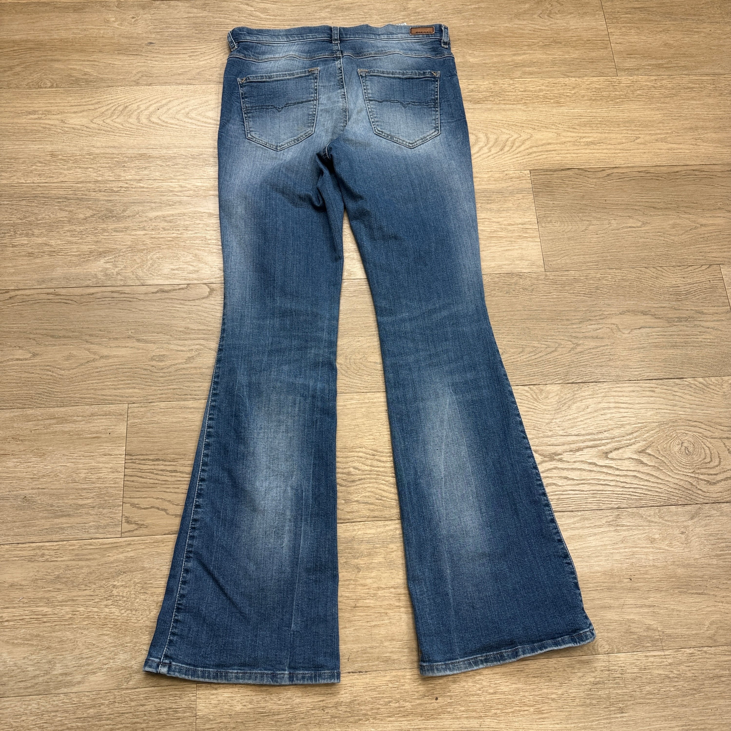 Diesel 2000's slim bootcut stretch washed denim jeans (M) wms