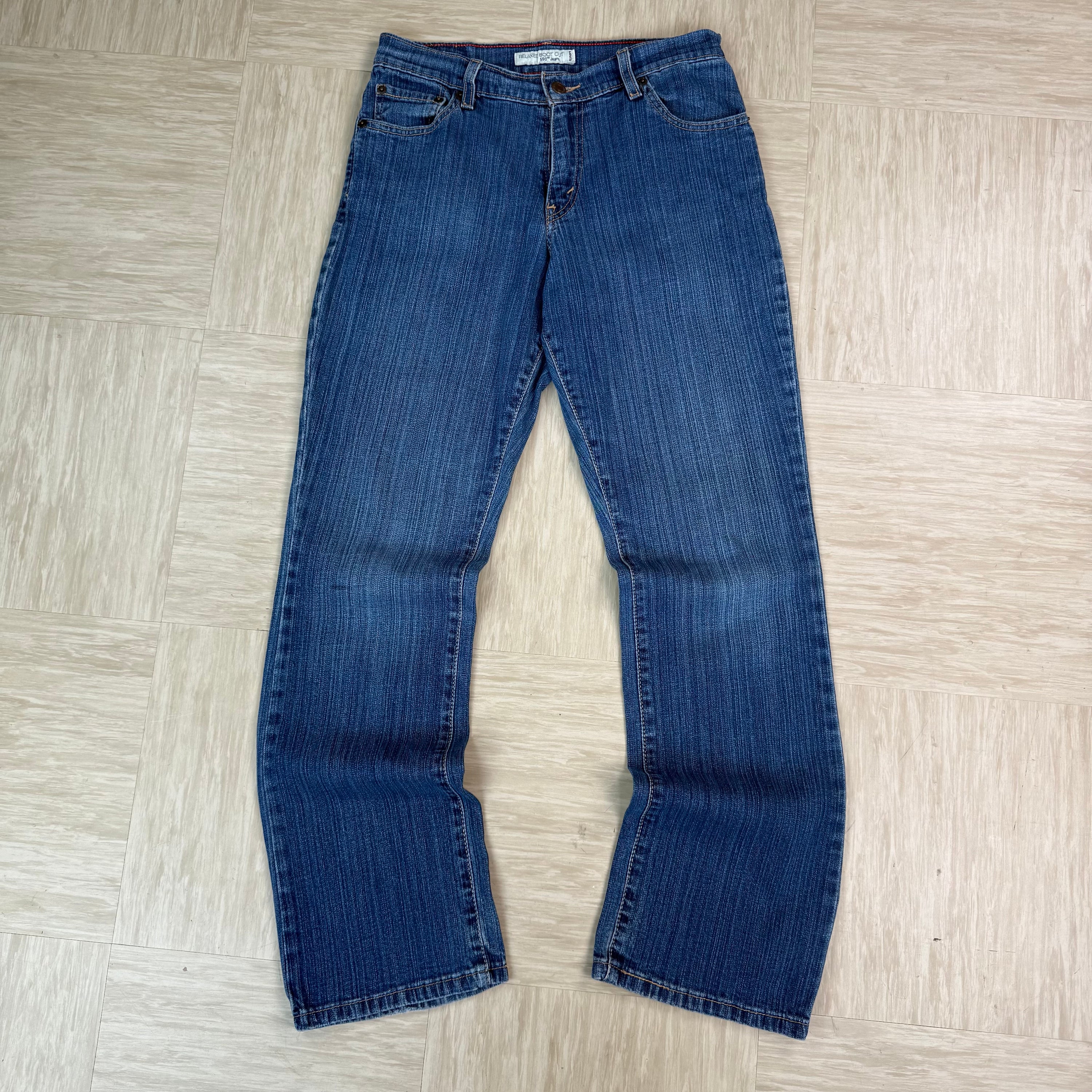 Levi's 550 2000's relaxed bootcut denim jeans (S)