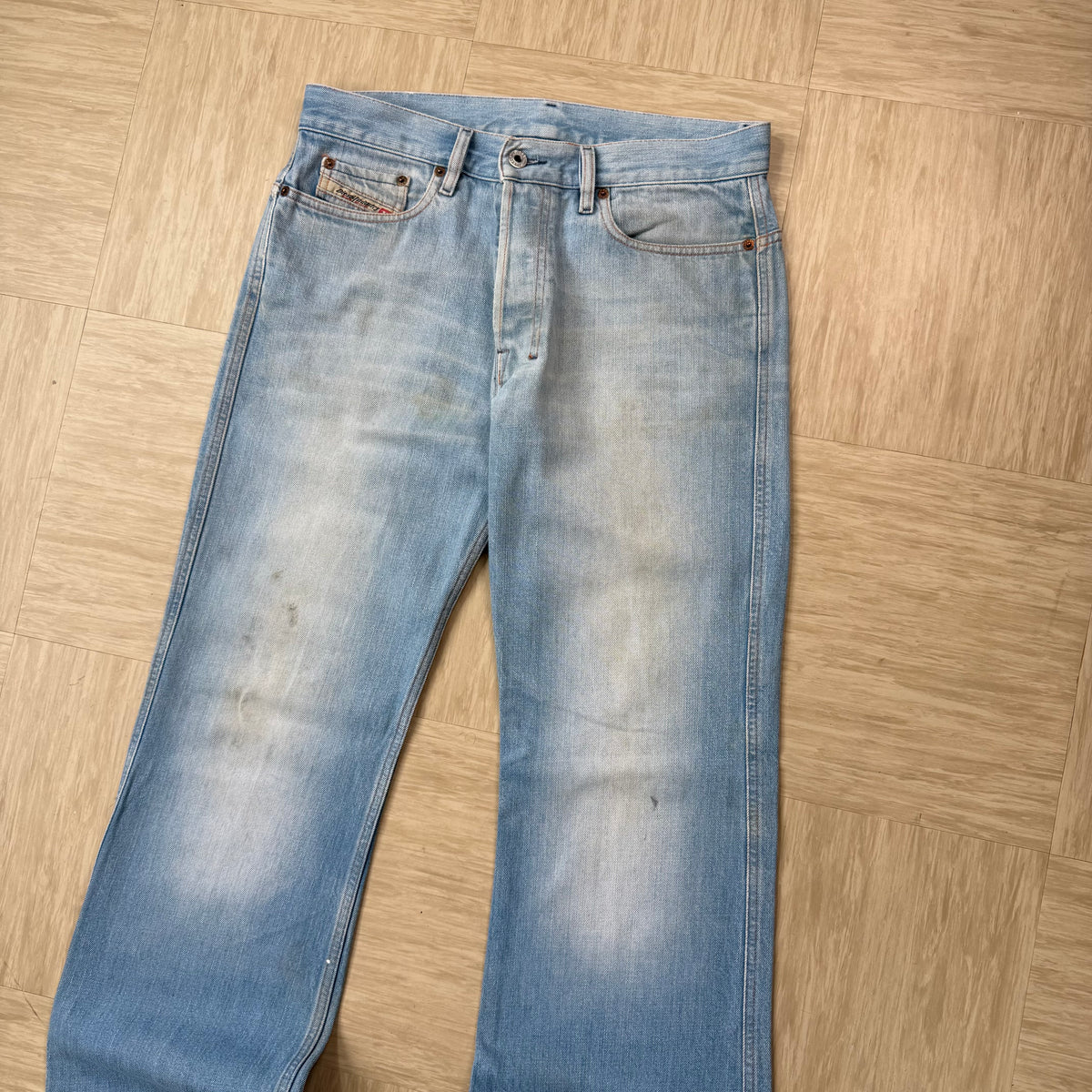 Diesel 2000's ravix relaxed bootcut light denim jeans (S)
