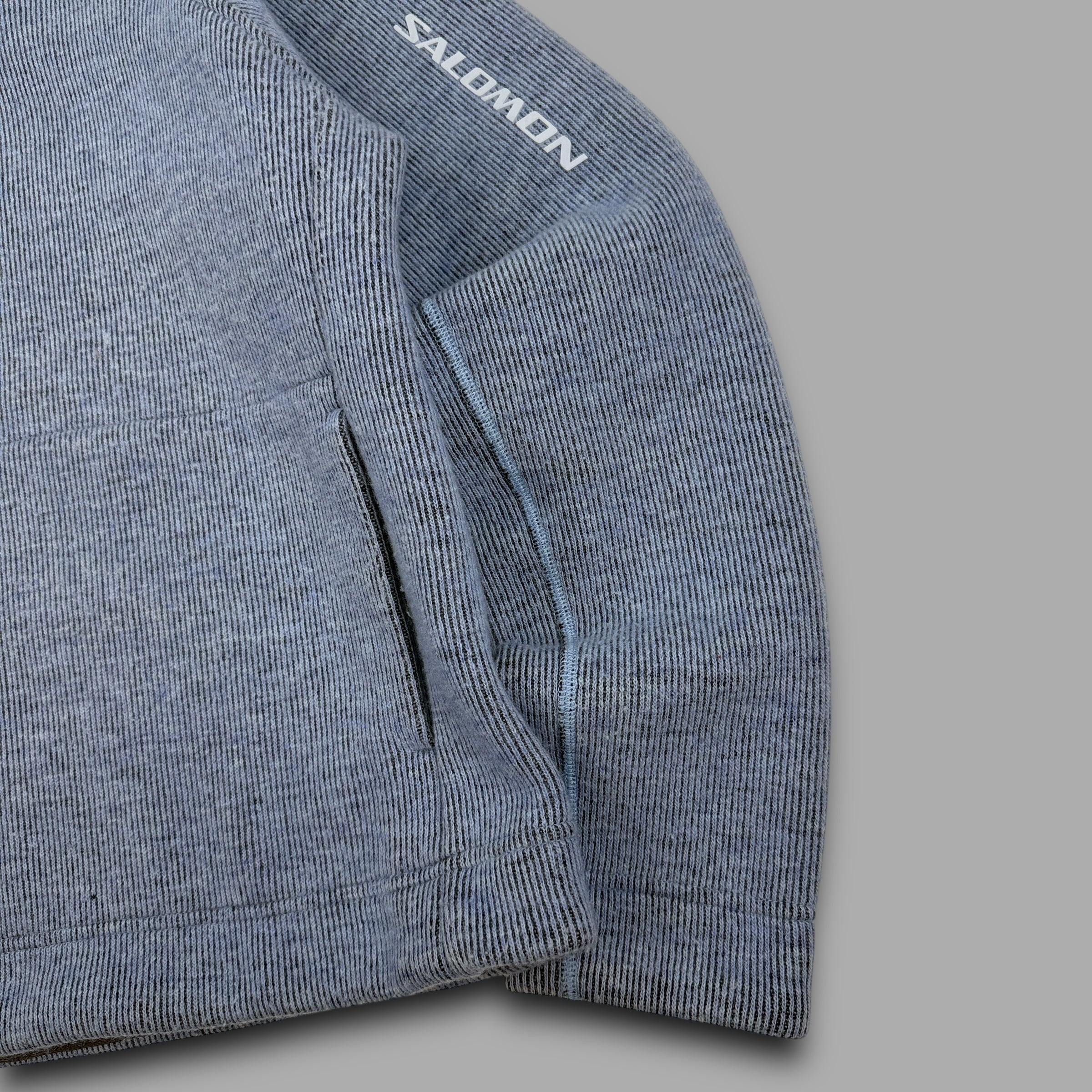 Salomon 2005 technical fleece lined ribbed knit pullover hoodie (S)