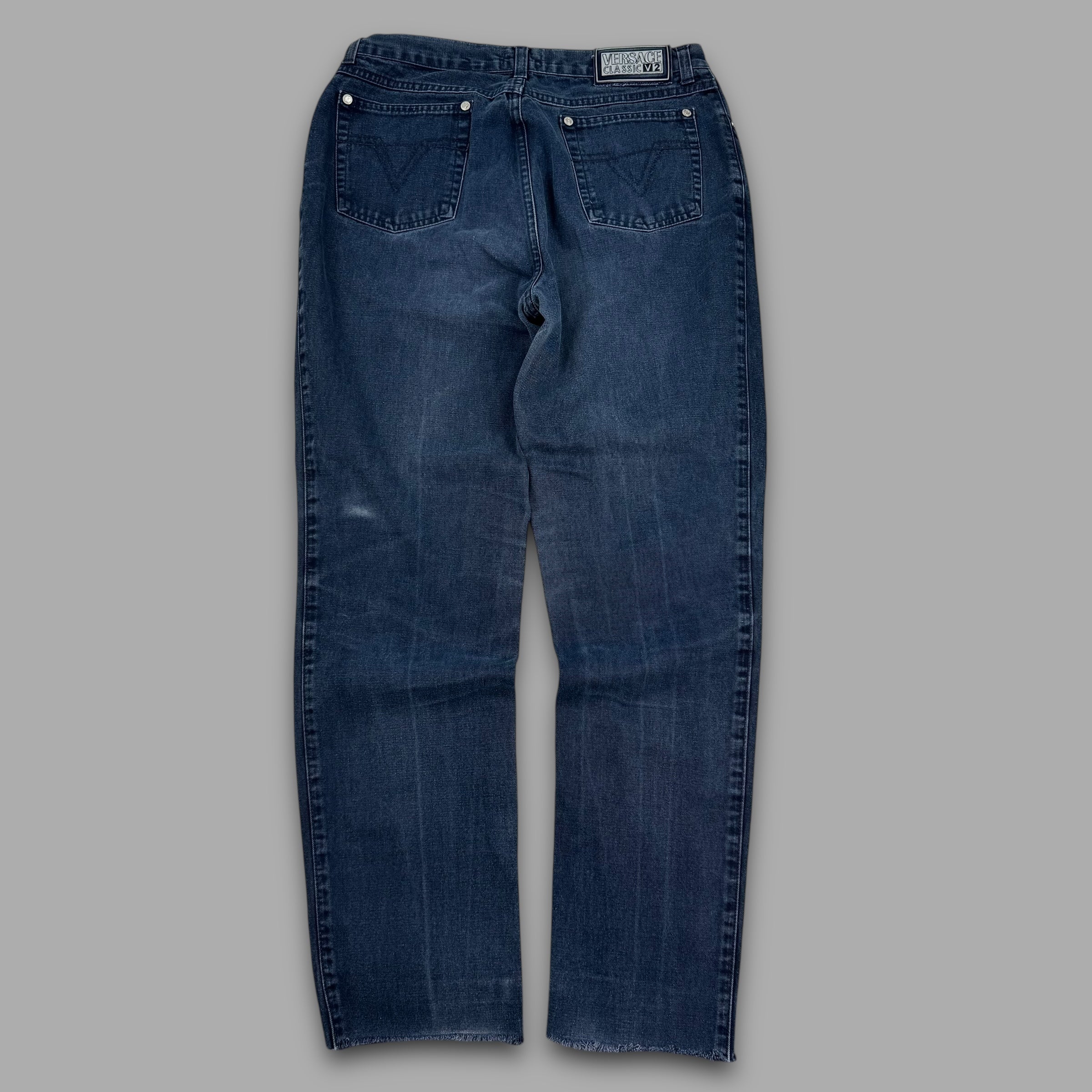 Versace classic tapered straight leg denim jeans (S-M)