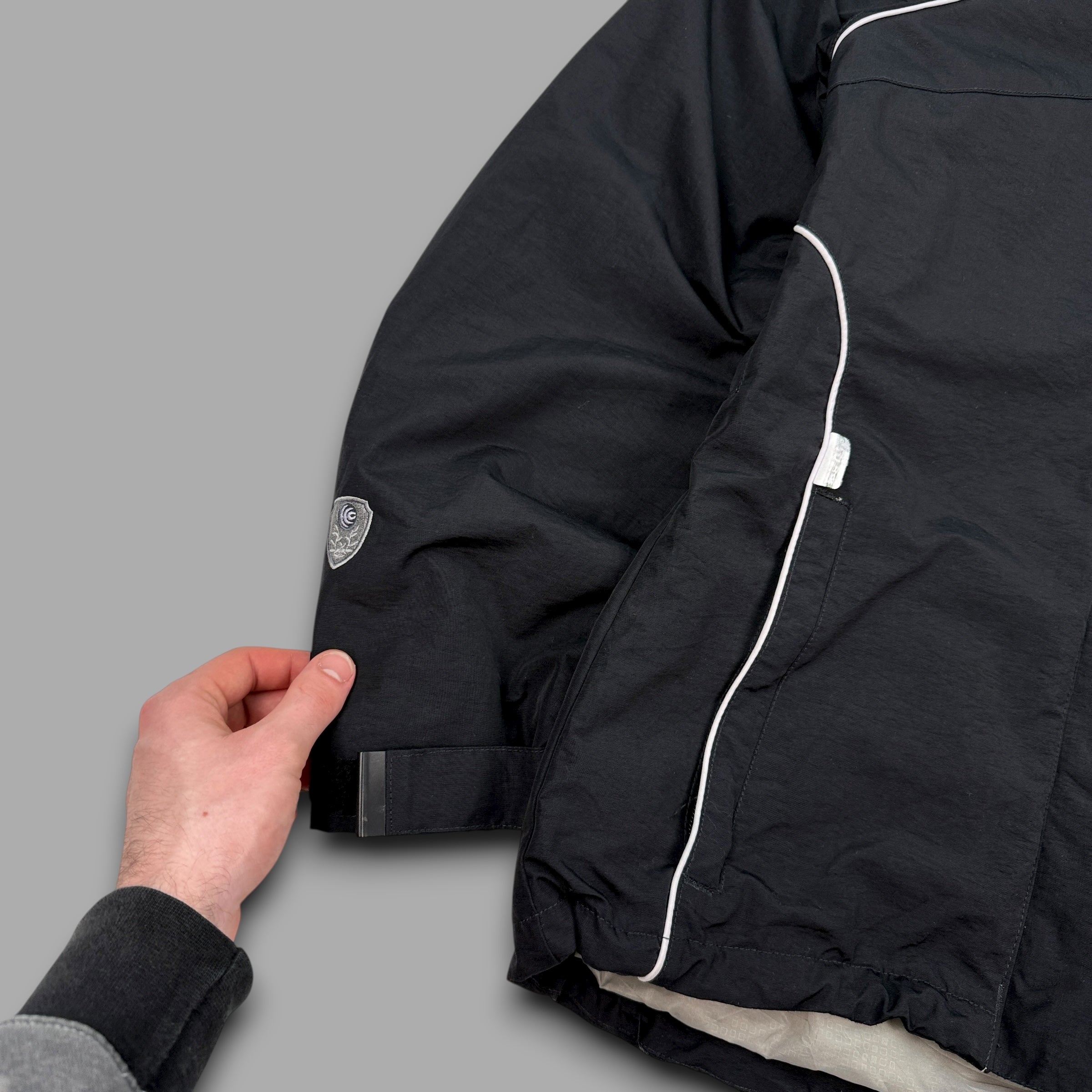 Columbia convert 2000's technical pinstripe vented softshell ski jacket (S)