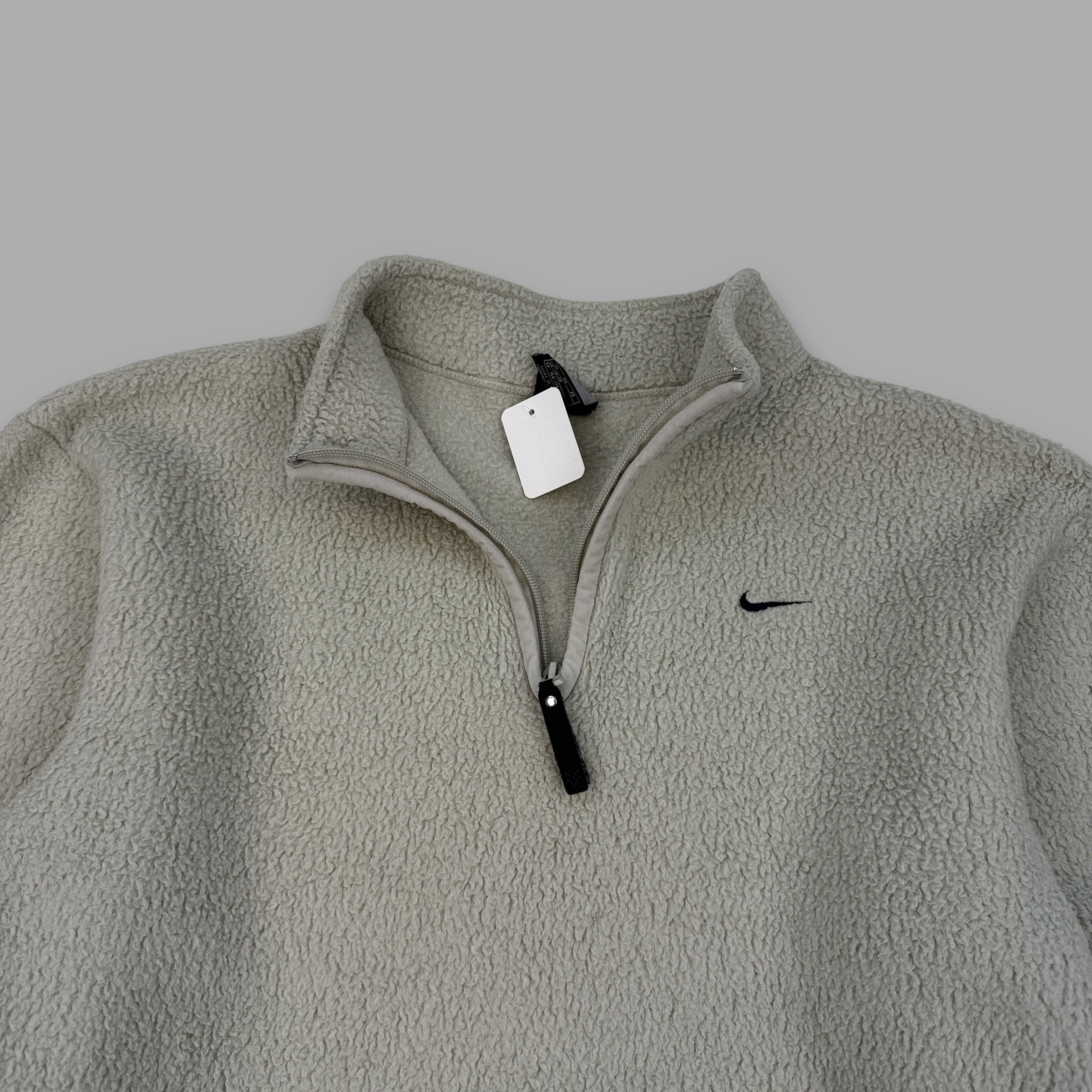 Nike 2000's cropped 1/4 pullover technical fleece (S)