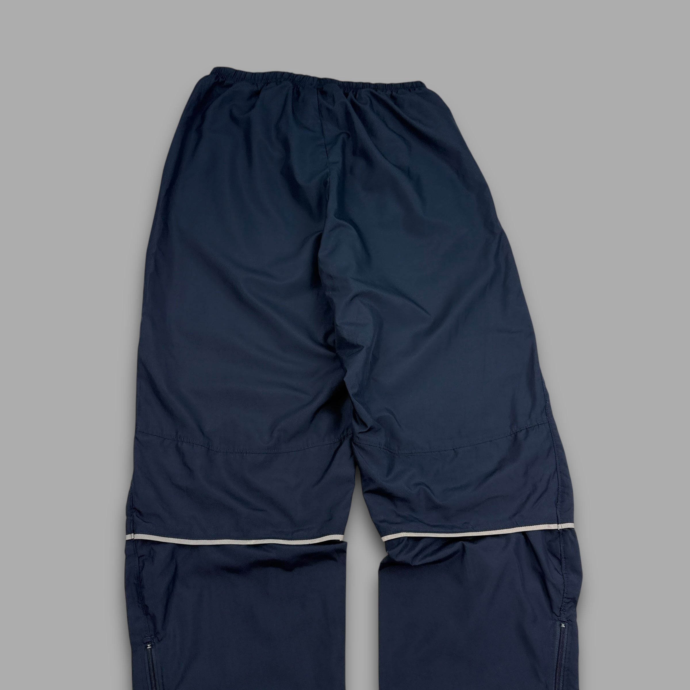 Nike 2000's baggy reflective nylon track bottoms (M)