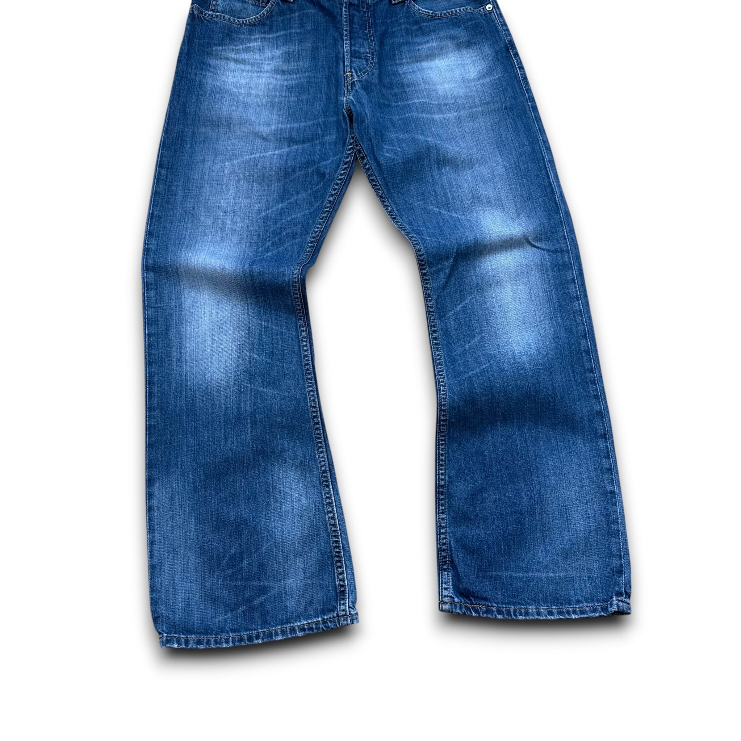 Levi's 512 2000's worn faded and washed denim bootcut jeans (S-M)
