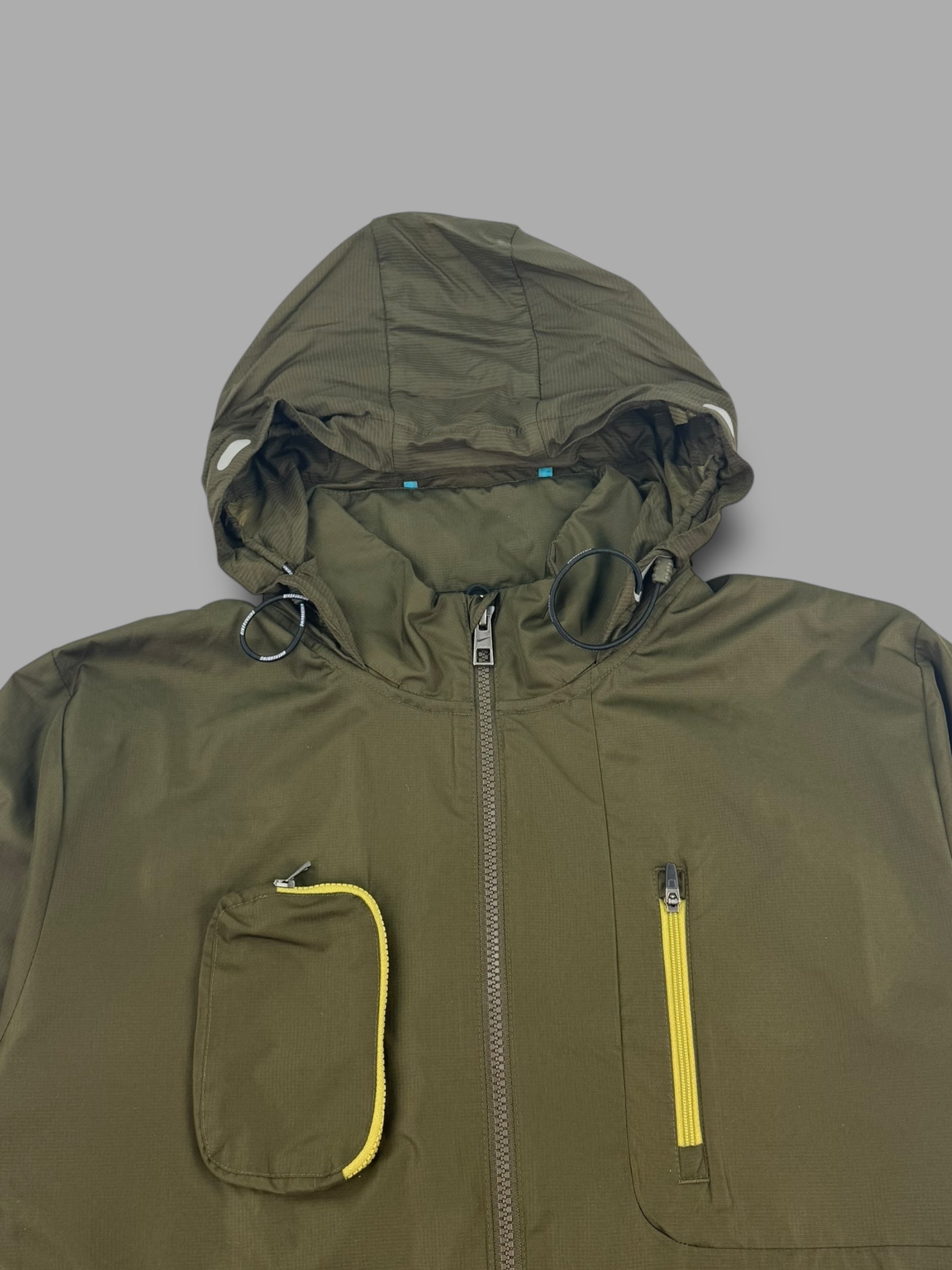 Nike 2000's storm-fit technical multi-pocket running track jacket (M)