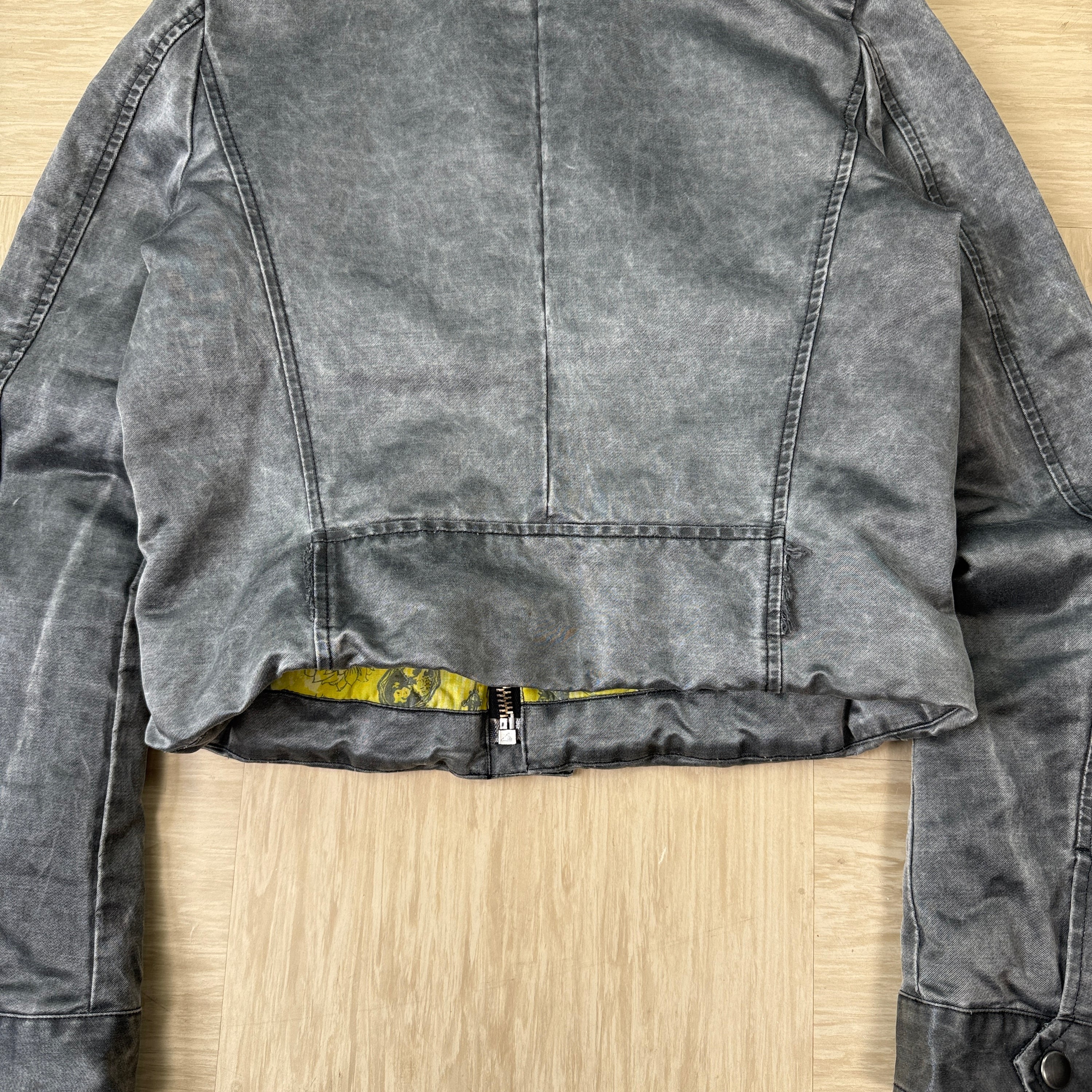 Diesel 2000's cropped high collar 3D cargo pocket jacket (M) wms