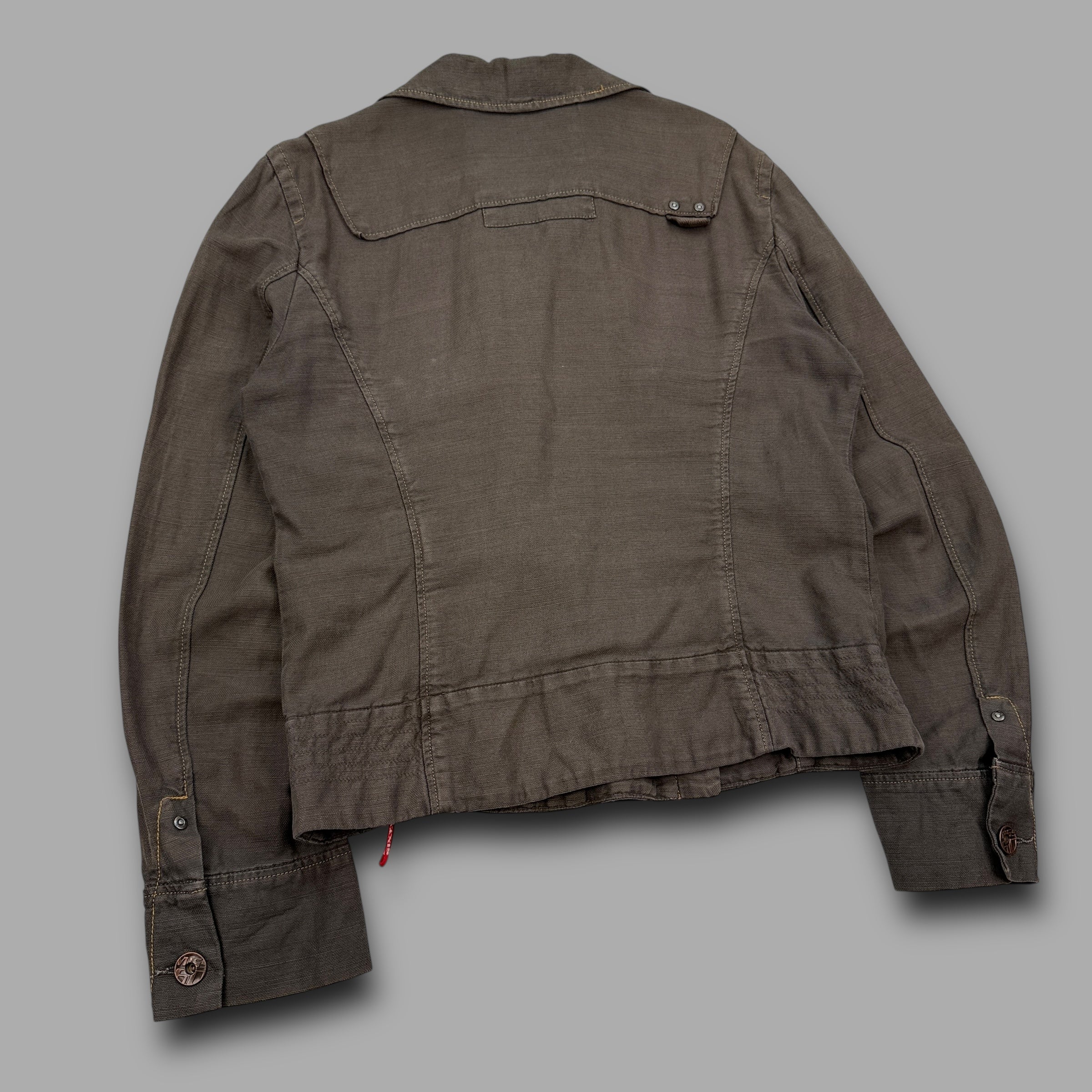 Miss Sixty 2000's double breasted asymmetrical army jacket (XL) wms