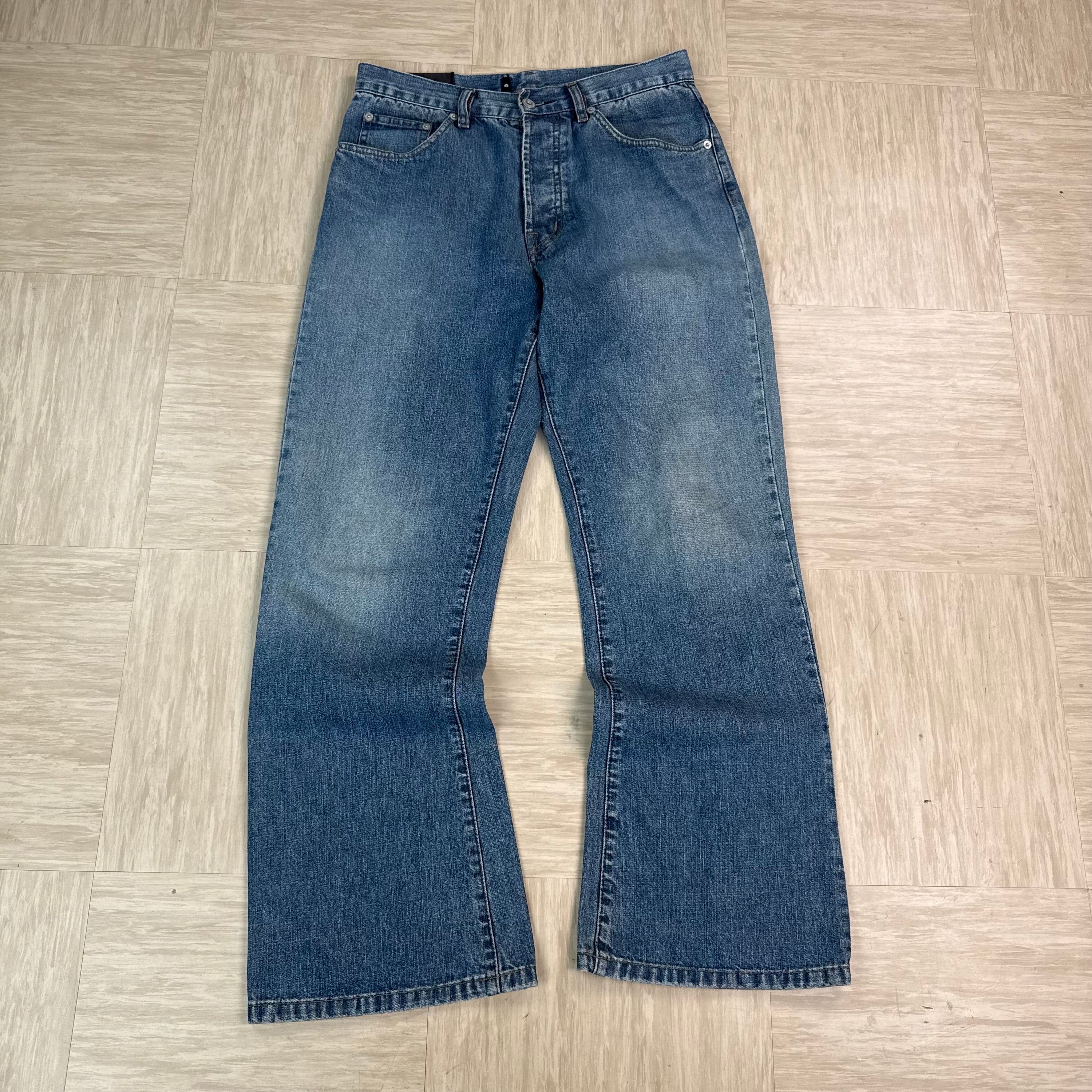 Firetrap black seal 2000's relaxed denim bootcut jeans (S)