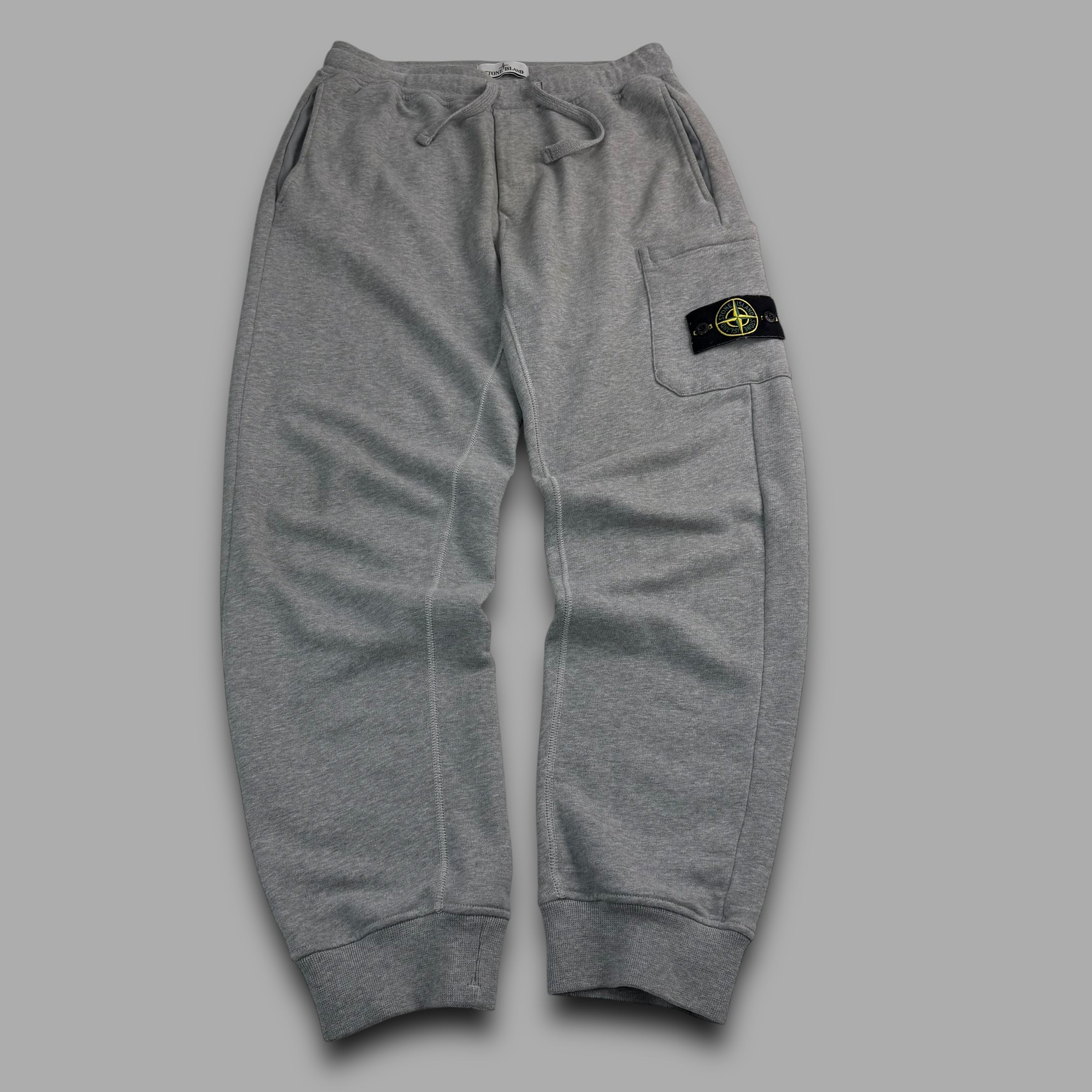 Stone island straight leg grey joggers (S)