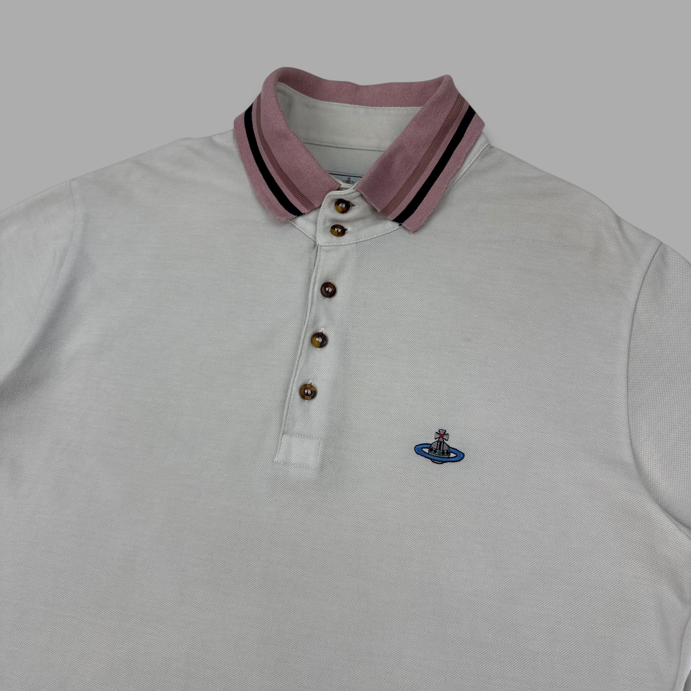 Vivienne Westwood 2000's embroidered polo shirt (L)