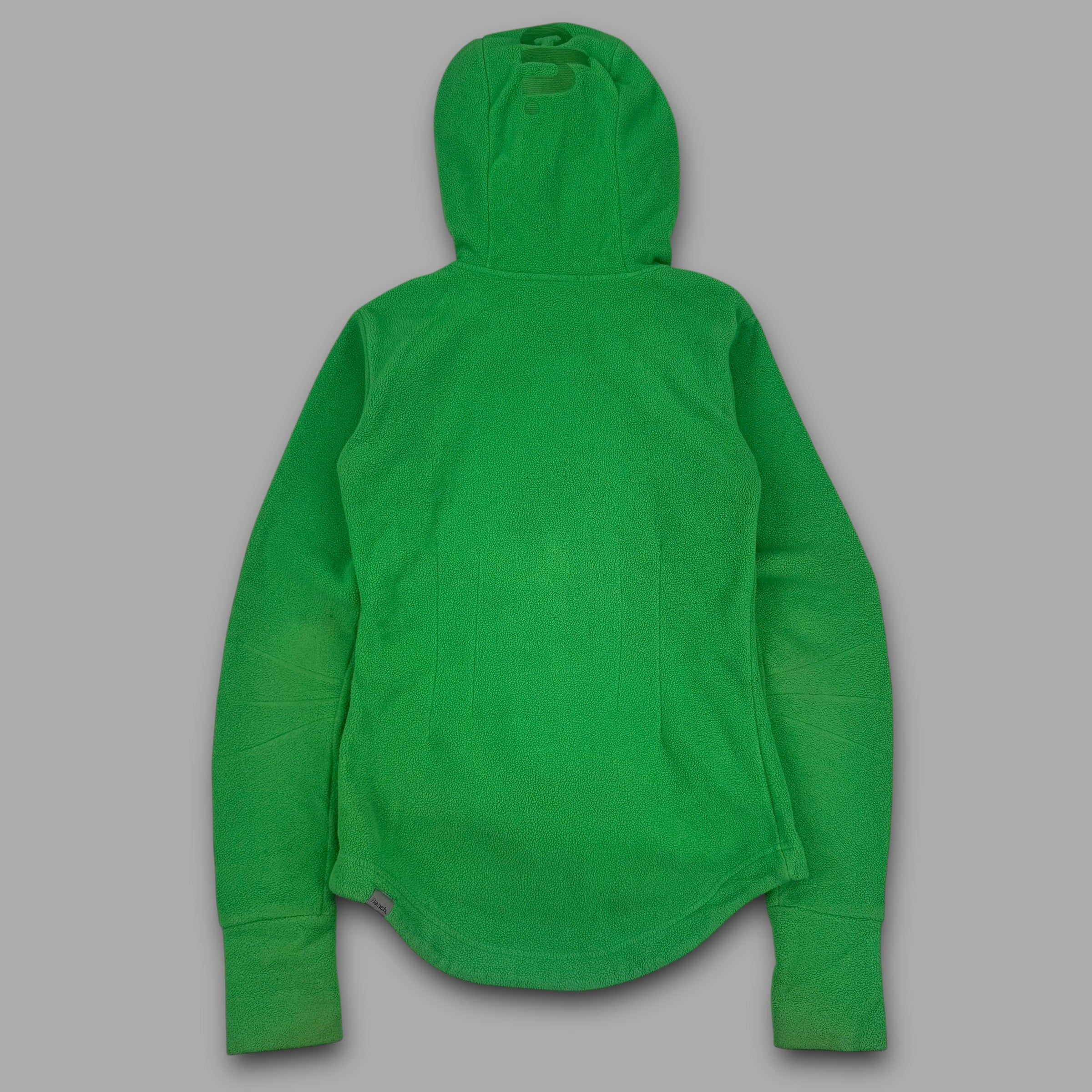 Bench 2000's high neck spellout fleece hoodie with thumb holes (XS) wms