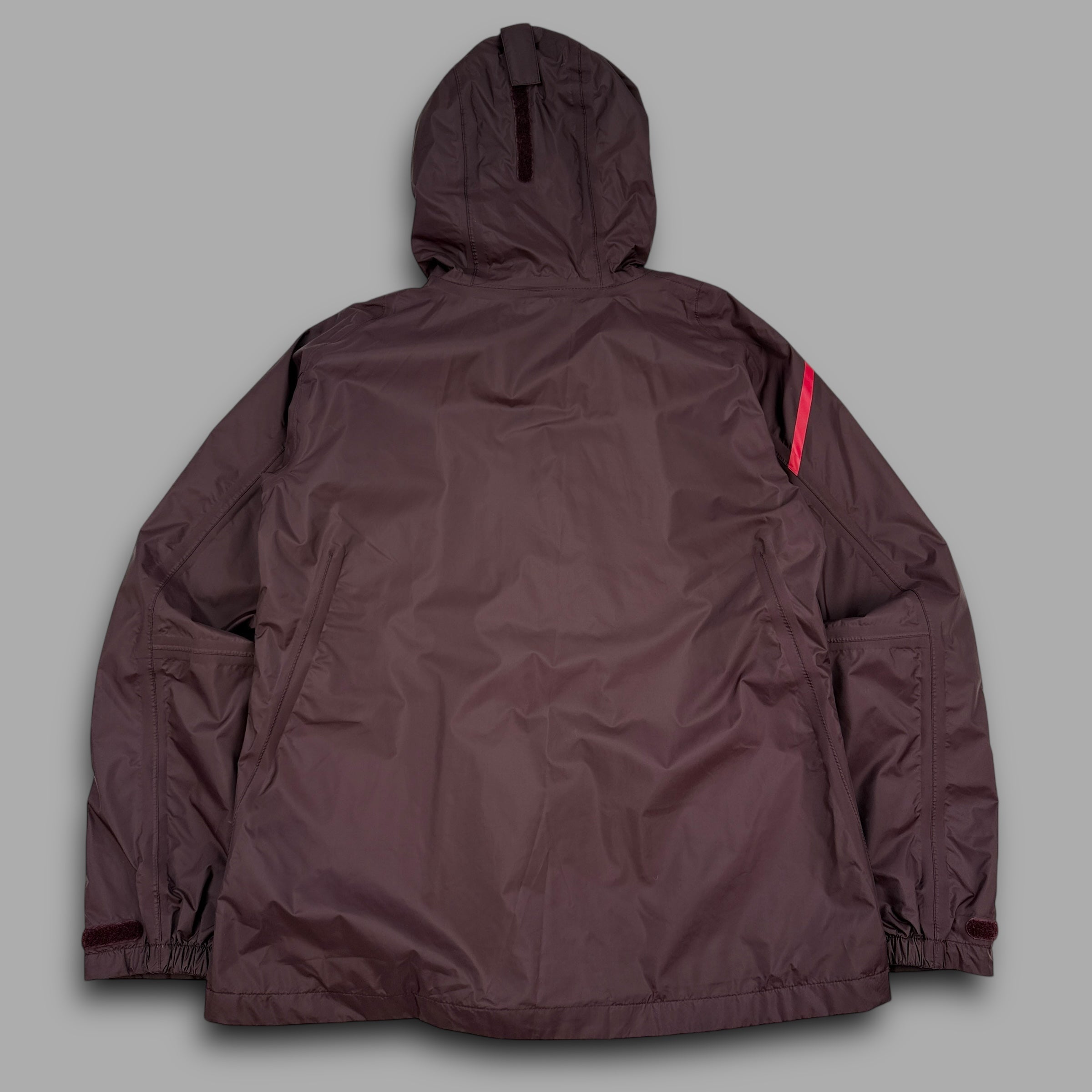 Helly Hansen 2000's technical hooded rain jacket with asymmetrical zip (M) wms