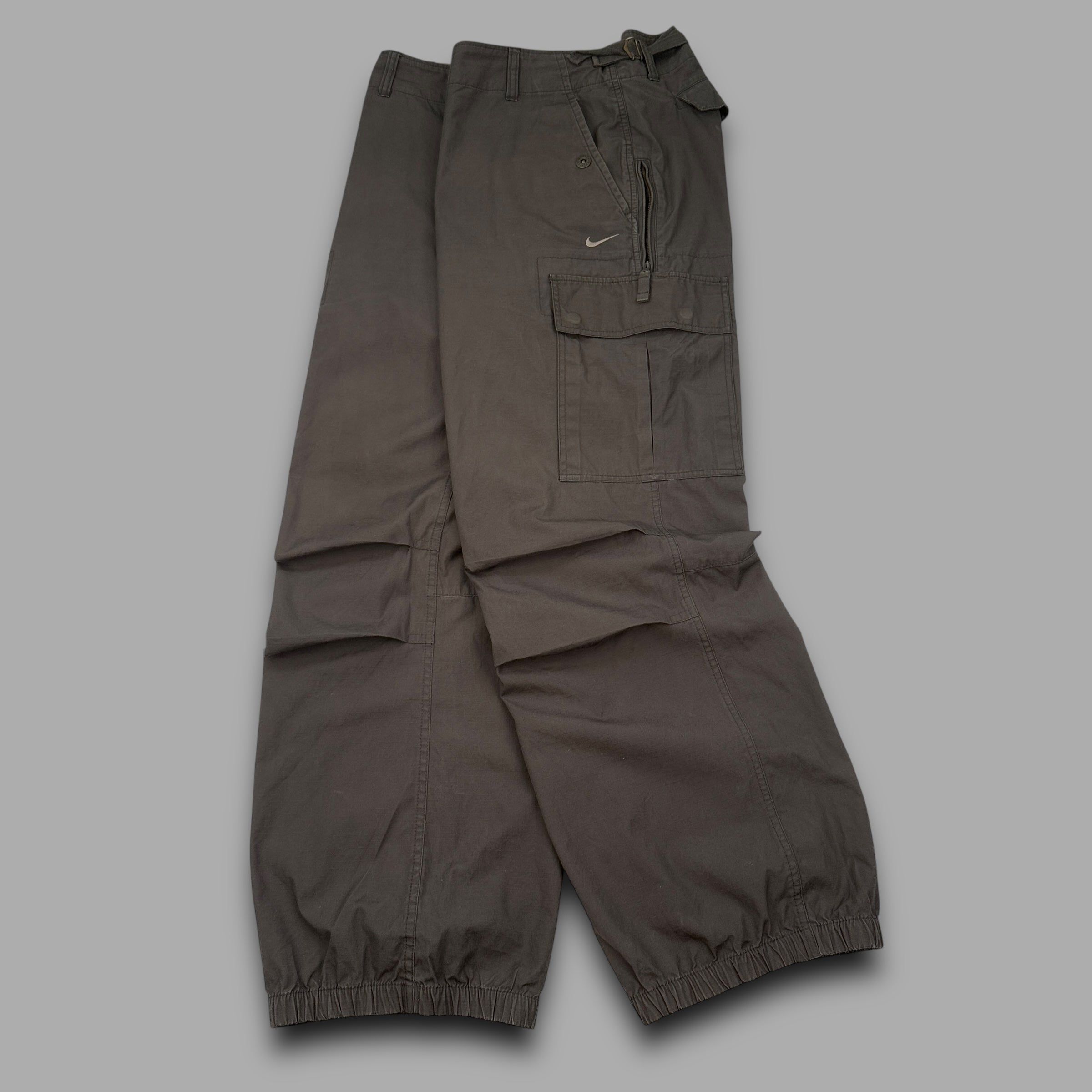 Nike 2000's technical combat parachute trousers (L)