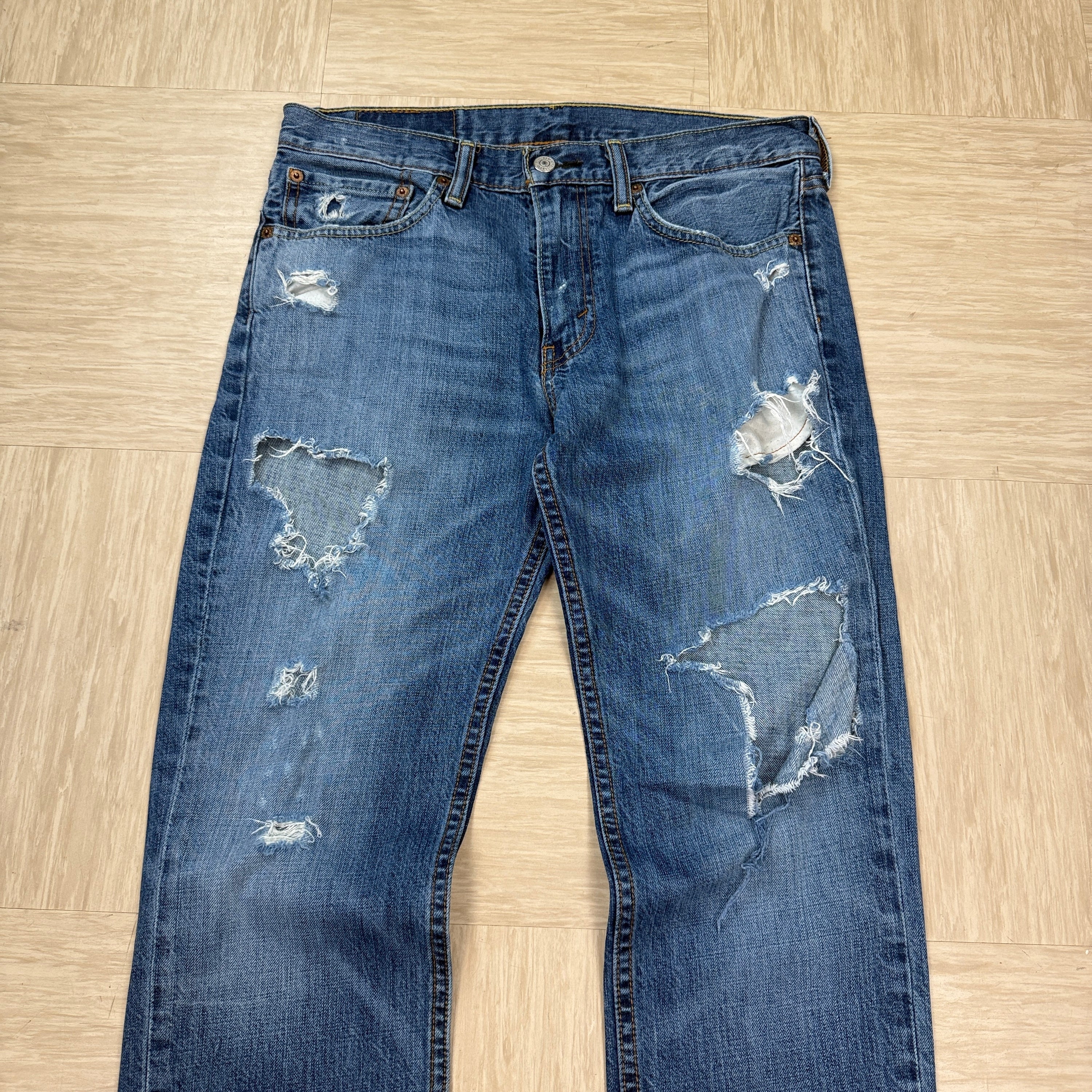 Levi's 511 2000's slim fit distressed jeans (S)
