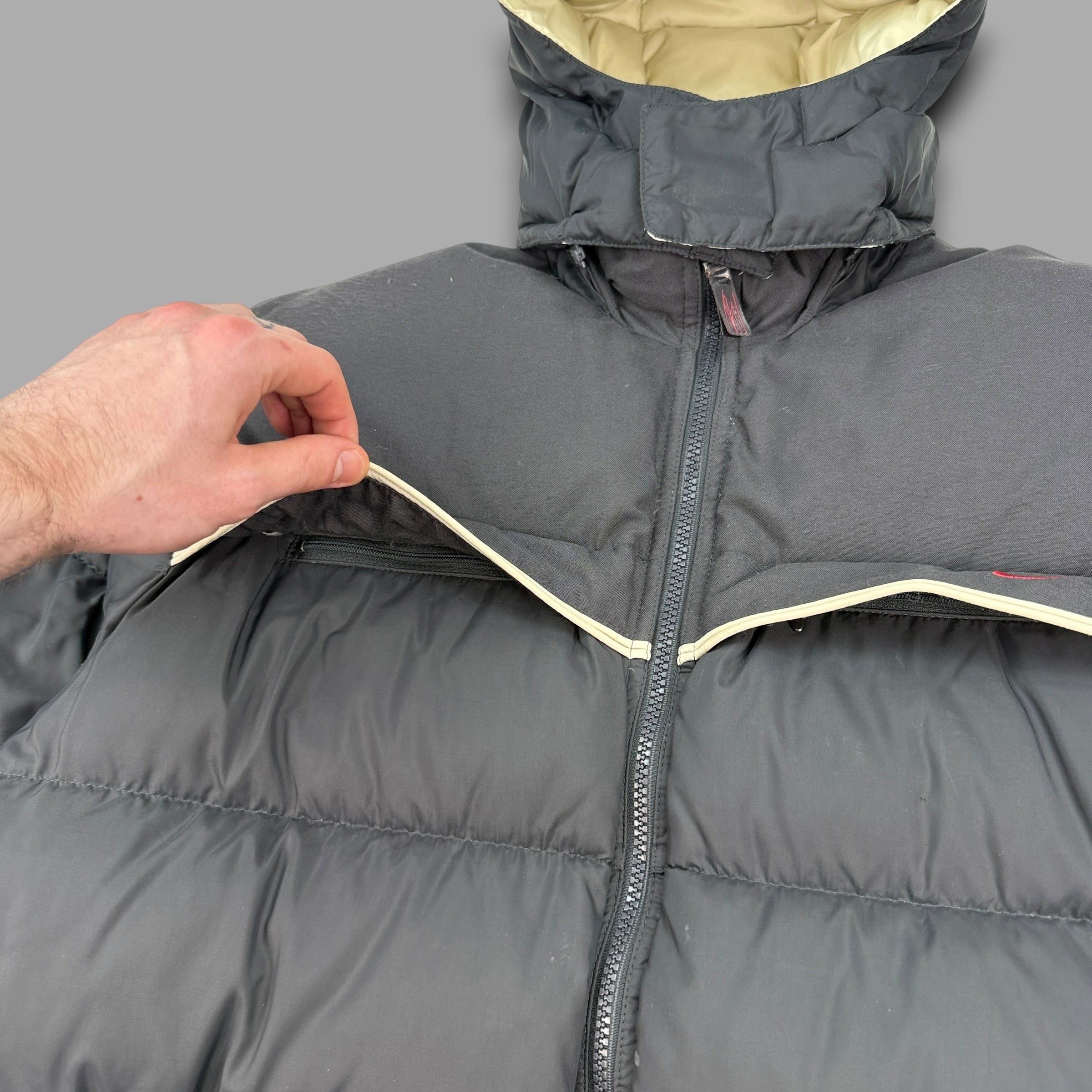 Nike 2000's technical downfilled mini swoosh puffer jacket (S)