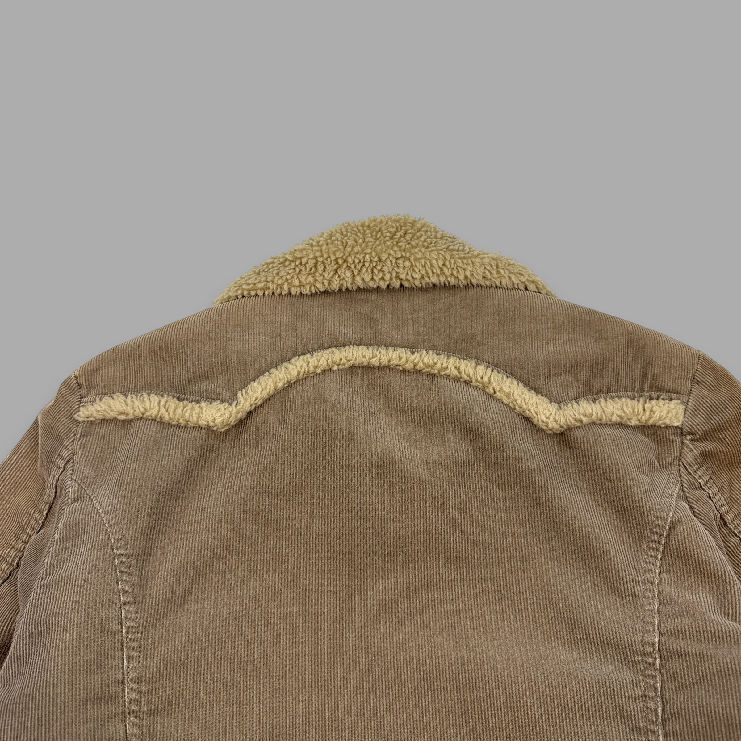 Diesel 2000's sherpa lined full-zip corduroy bomber jacket (L)