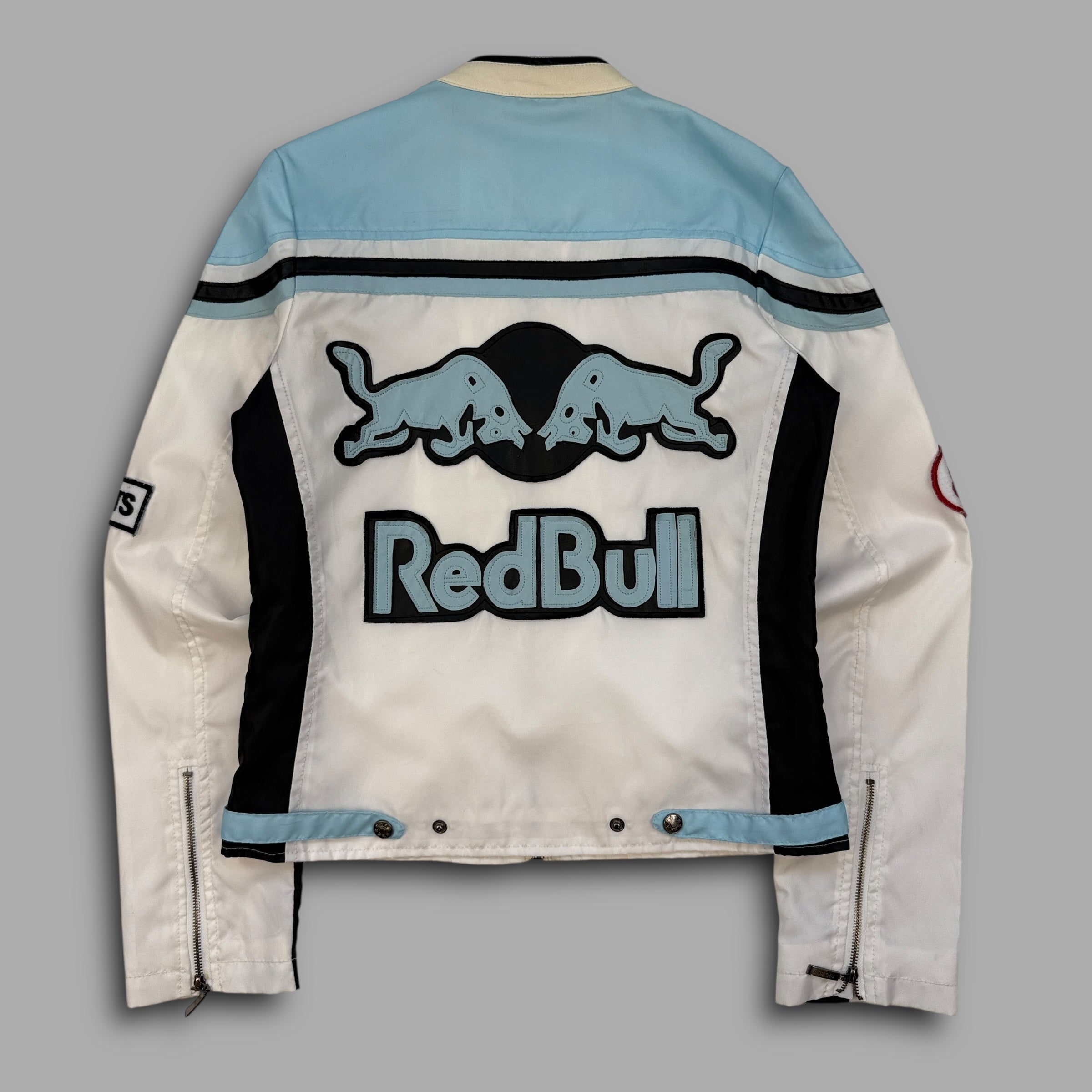 Redbull 2000's lightweight zip-up biker jacket (S)