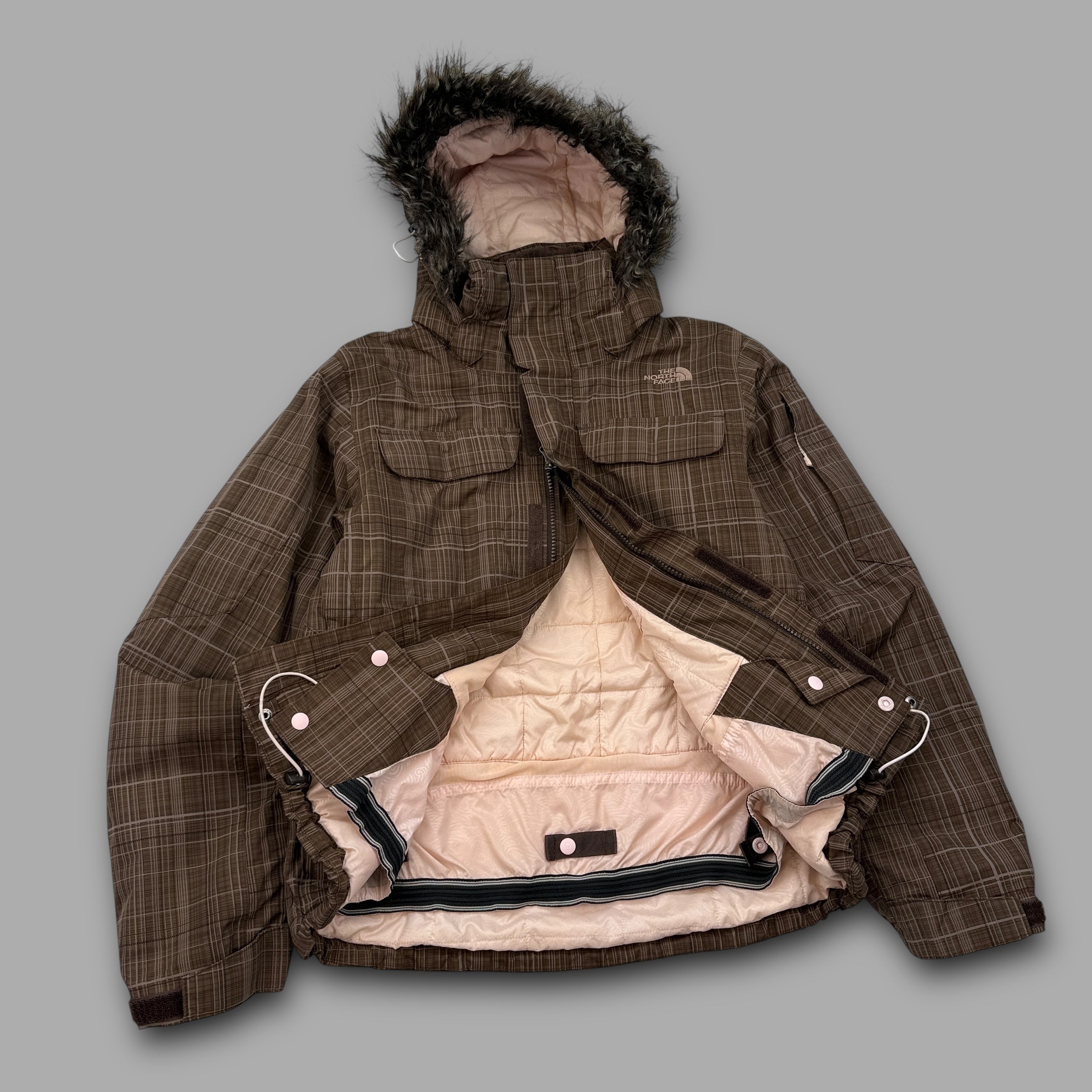The north face 2007 technical vented plaid softshell ski jacket (XS)