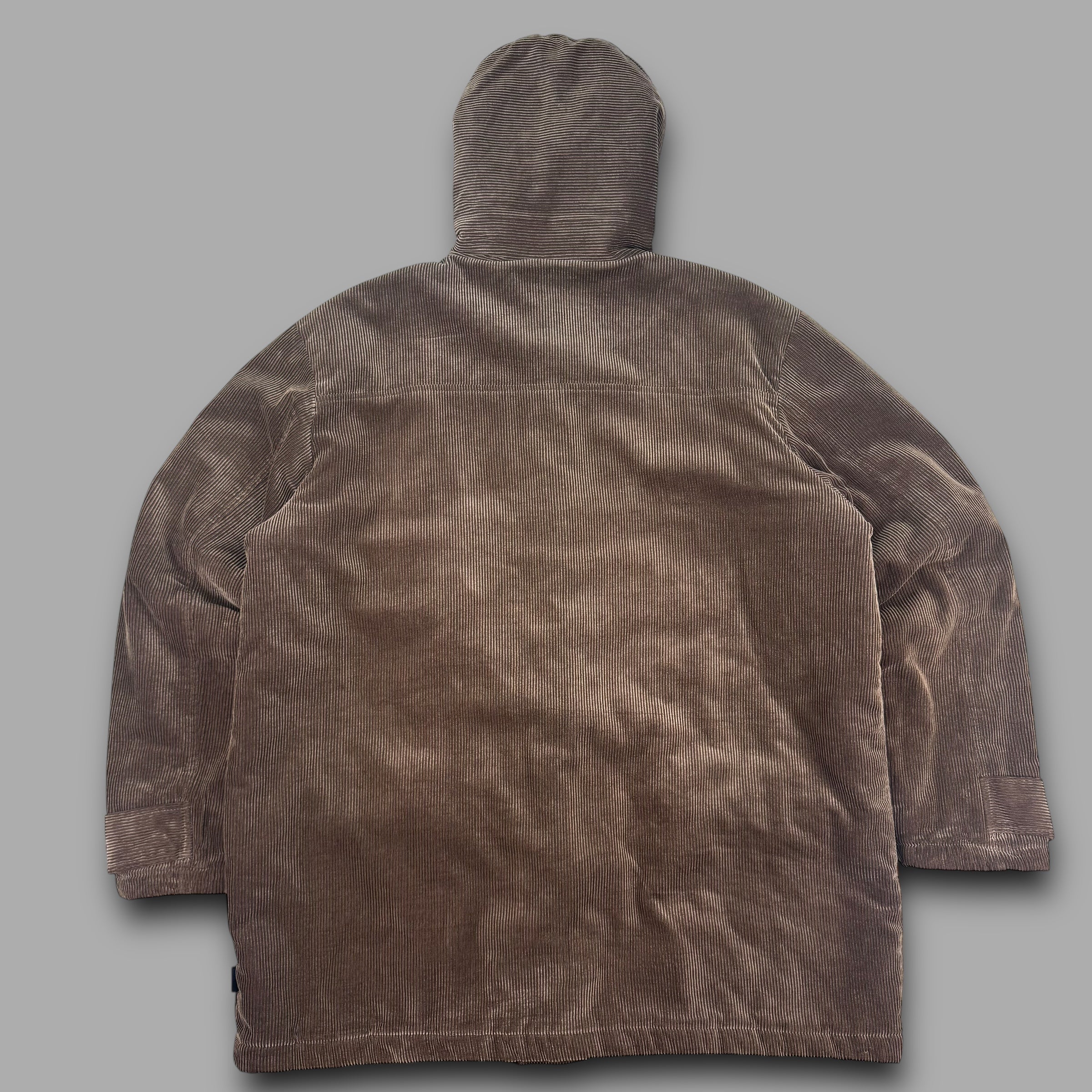 Cotton traders 2000's corduroy dual-pocket duffle coat (XL+)