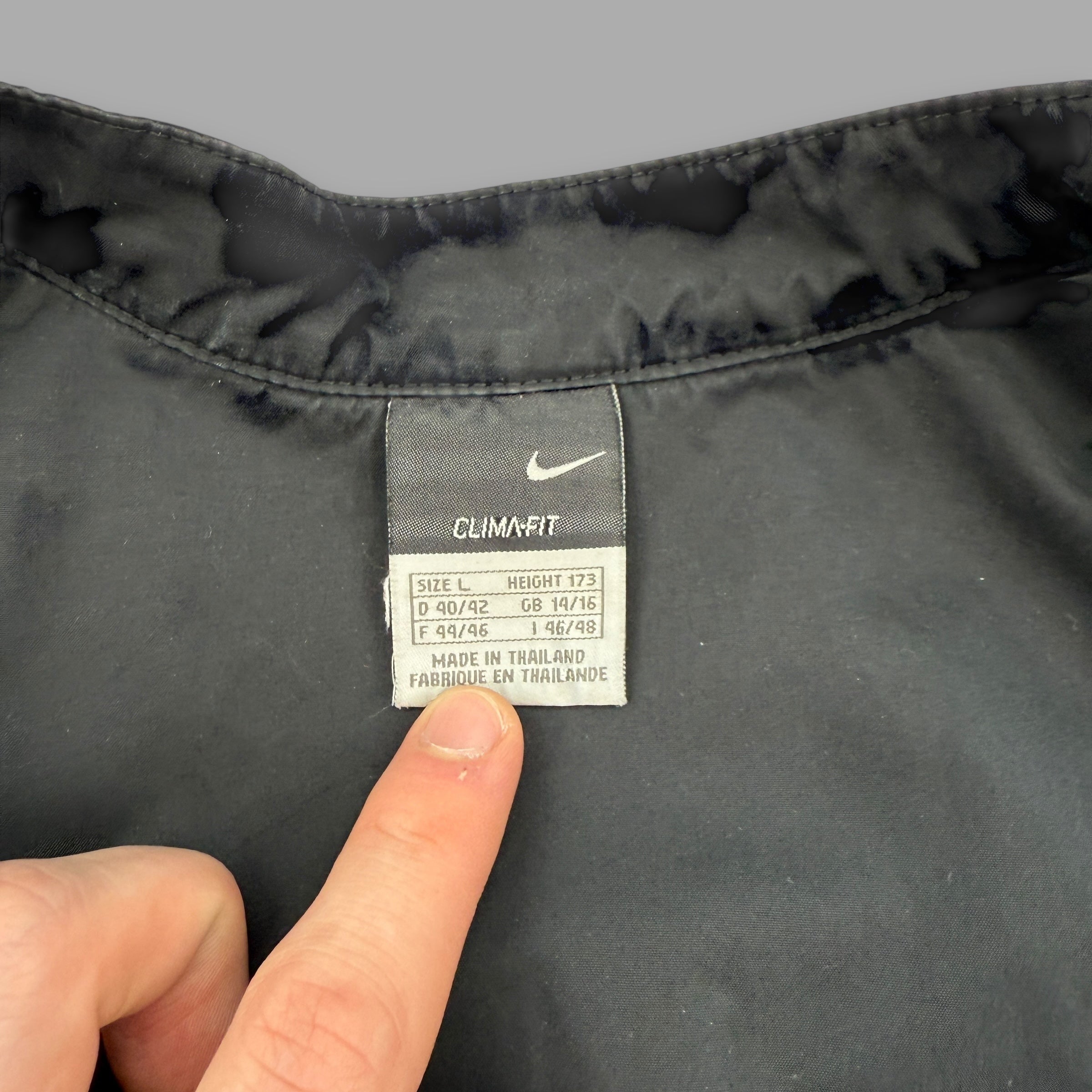 Nike clima-fit 2000's technical panelled softshell multi-pocket track jacket (S)