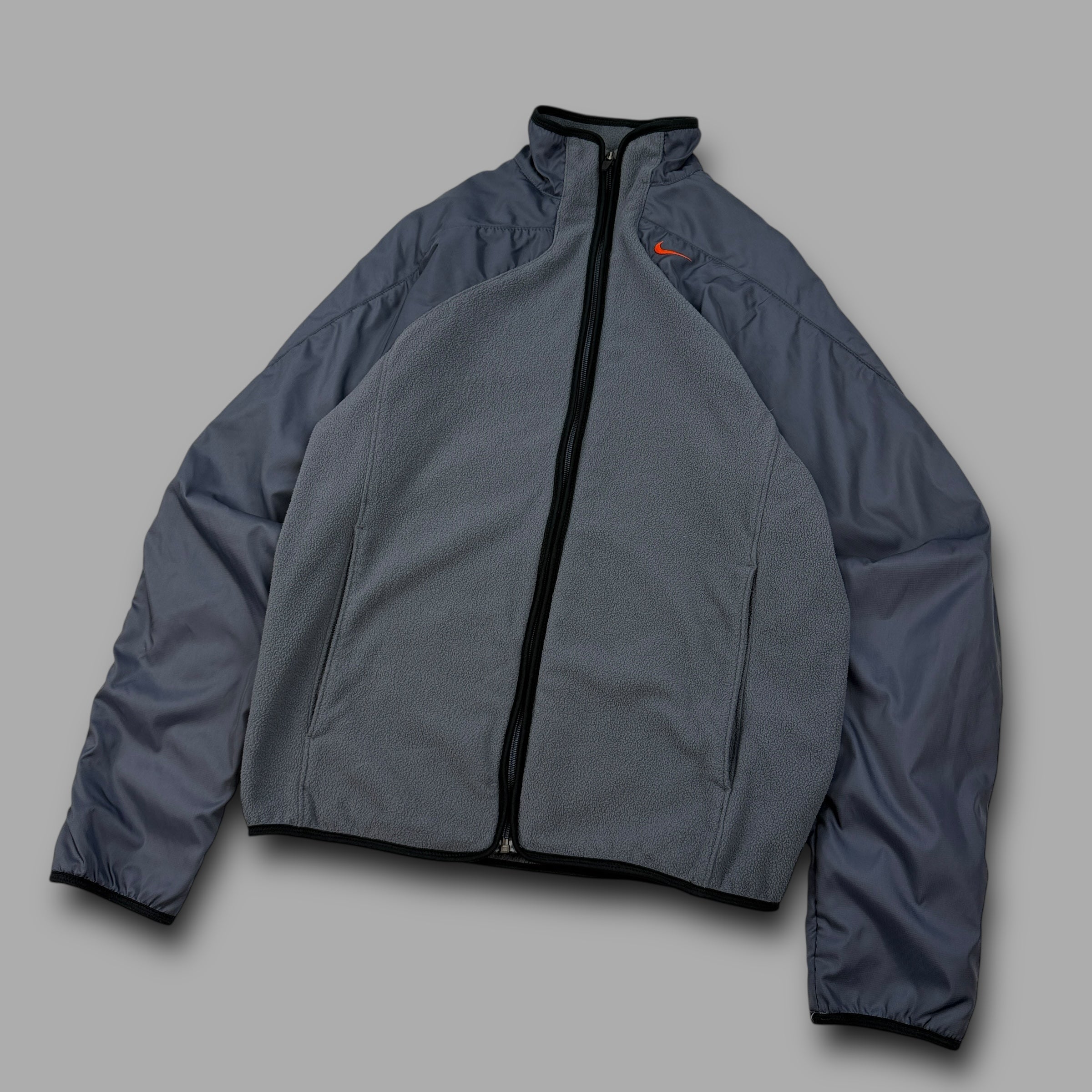 Nike 2000's technical panelled zip-up fleece jacket (S)