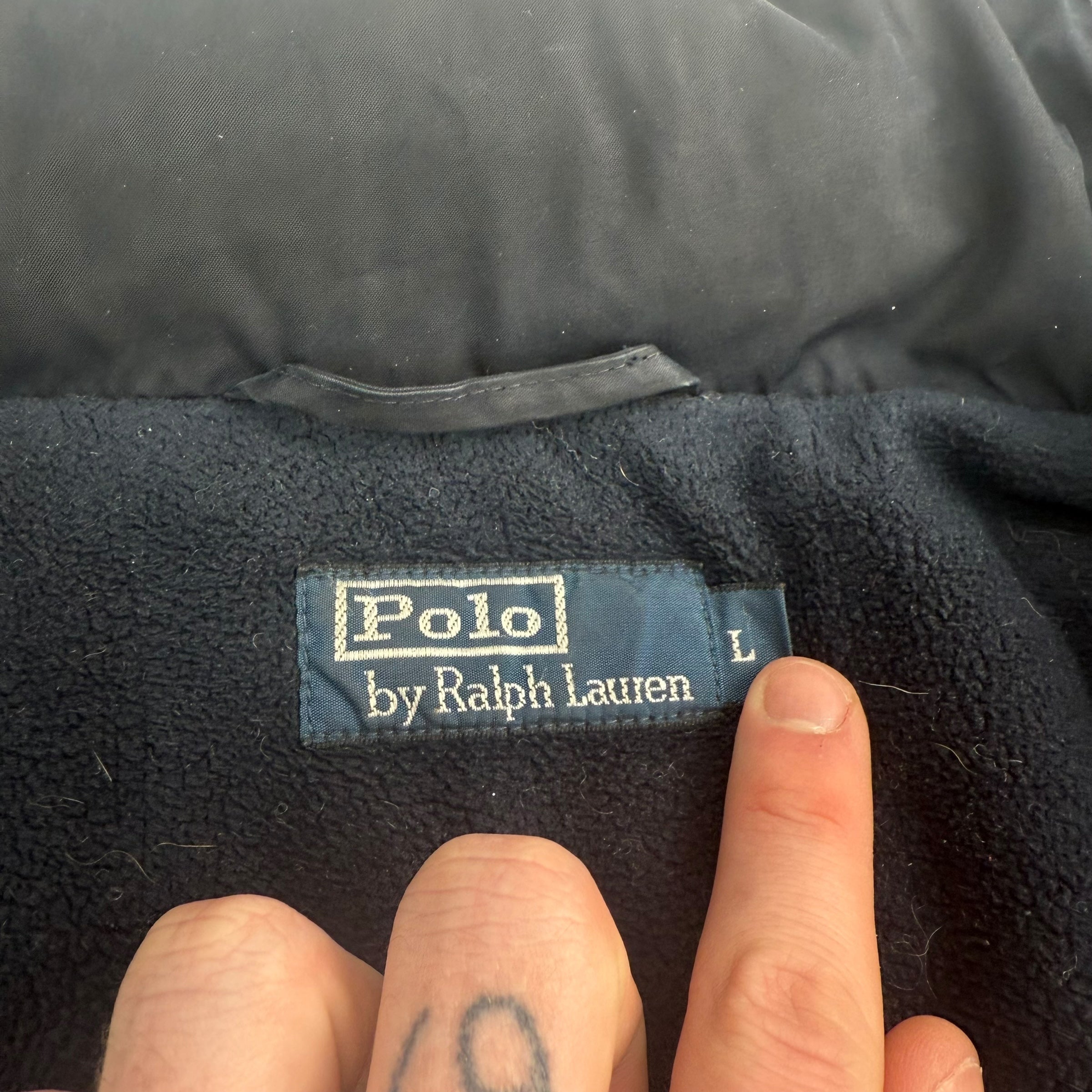 Ralph Lauren 2000's fleece lined coach jacket (L)