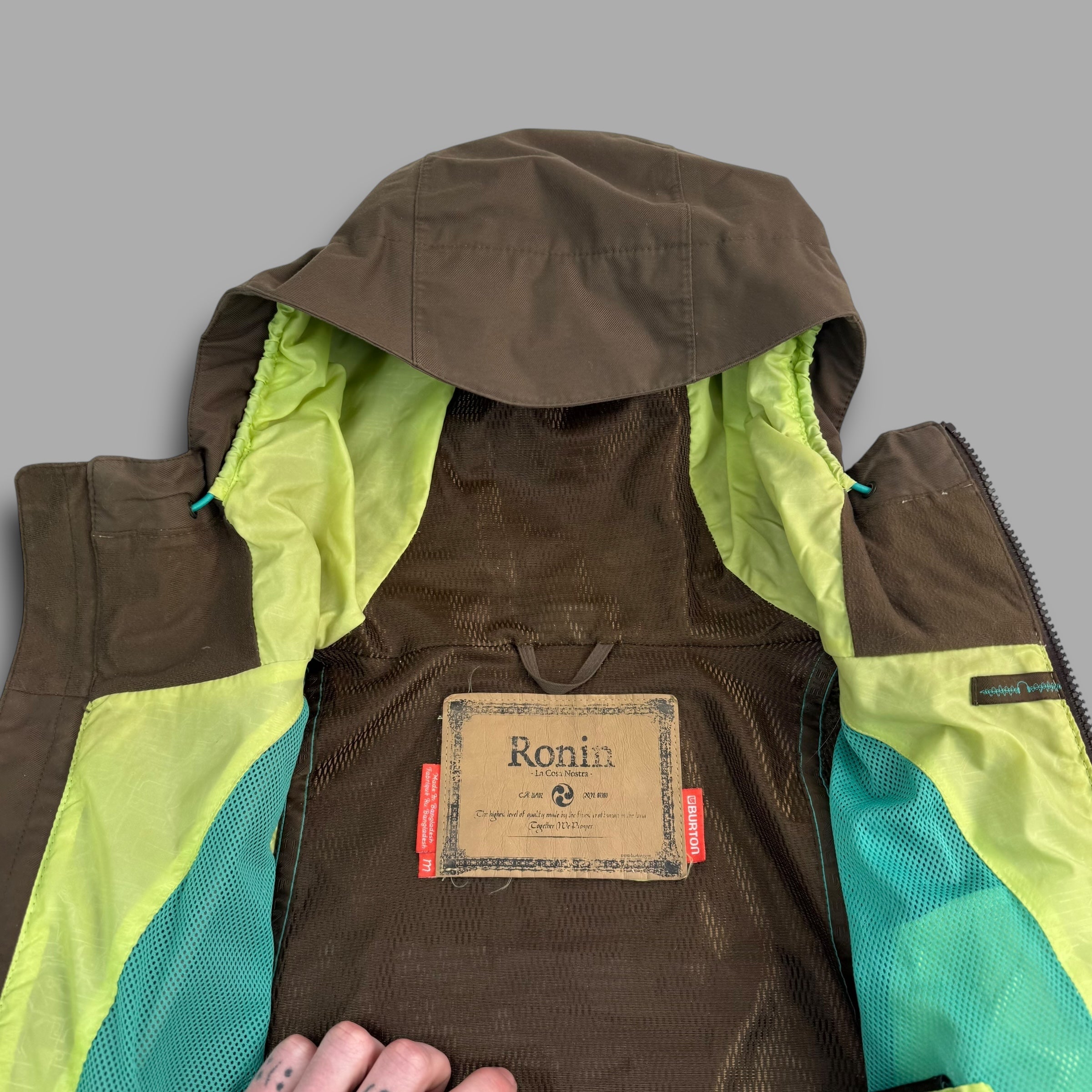 Burton ronin 2000's technical multi-pocket shell jacket (M)